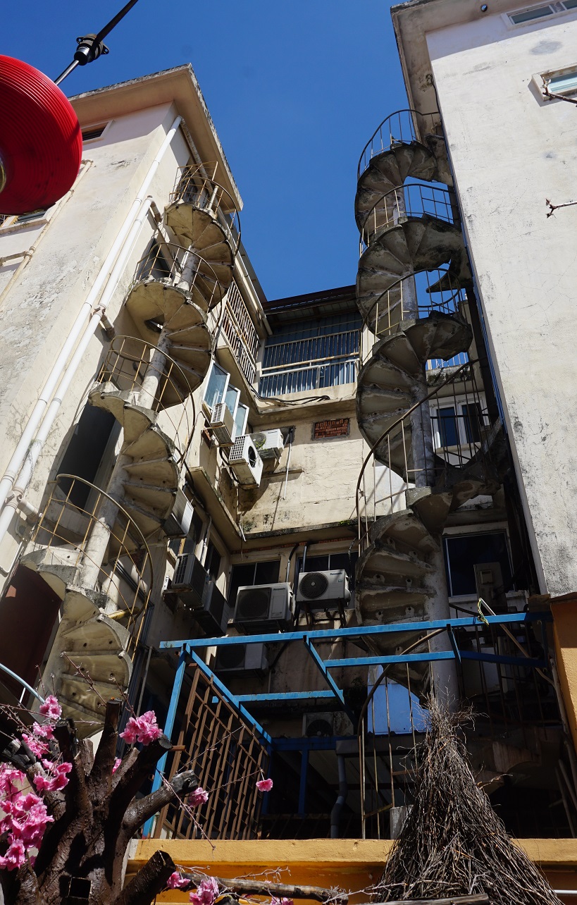 Seeing double? Double spiral stairs caught my eye...