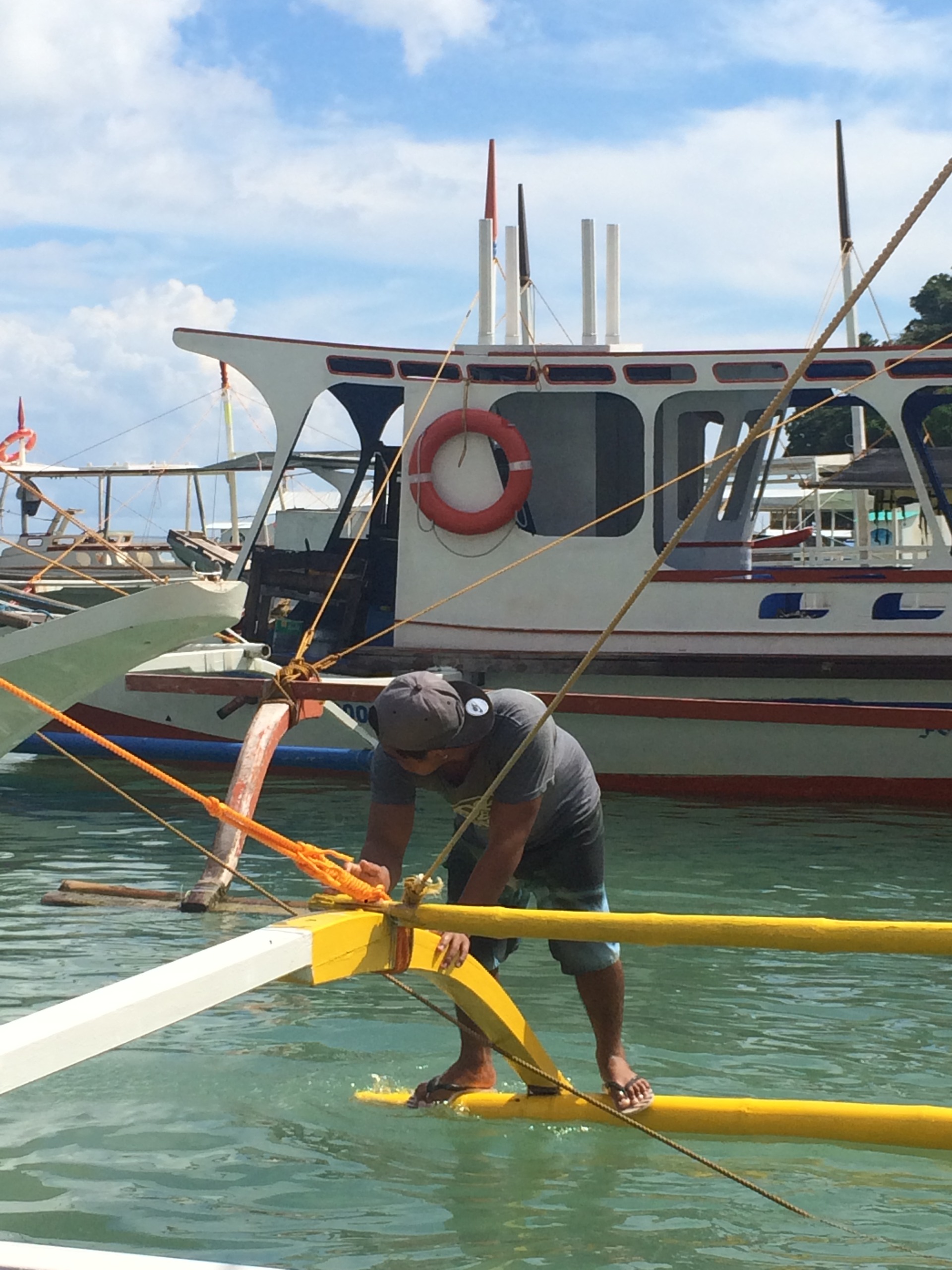 Not the captain but another crew who was a bit delicate today.