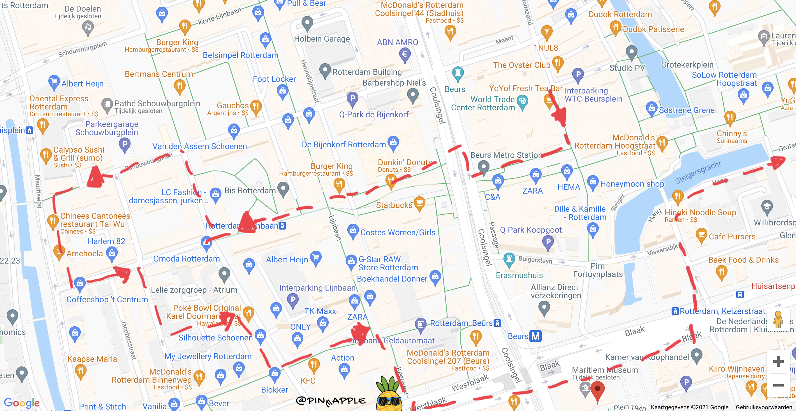 The route we walked crossed a few parts that are all different with different things to attract us as inhabitants and also the tourists.