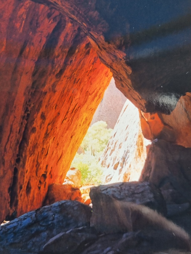 There were a few cool little caves hidden within Uluru’s base. This is one of the ones that is accessible to the public and hence why I could get a shot like this. I remember it fondly.