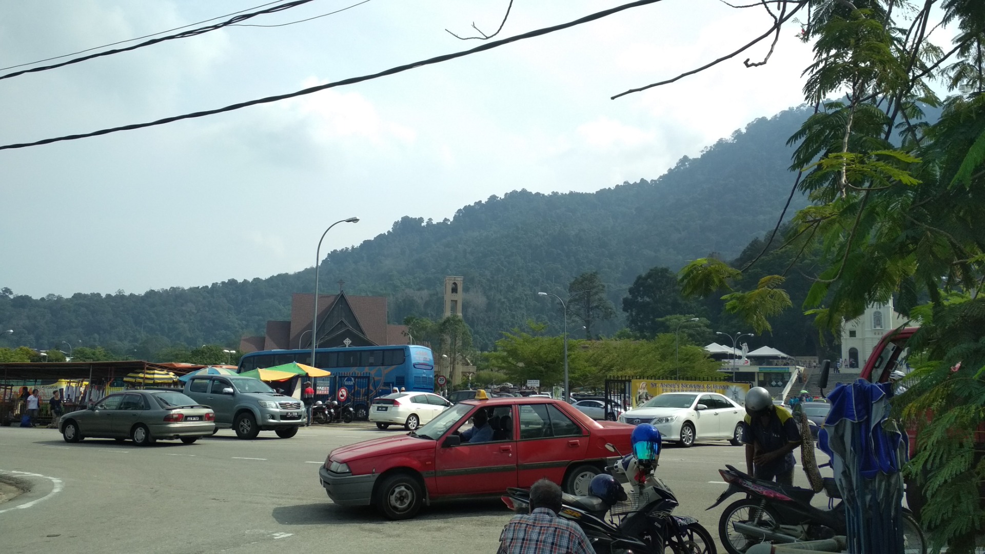 Park anywhere near or far, as long as it's safe.