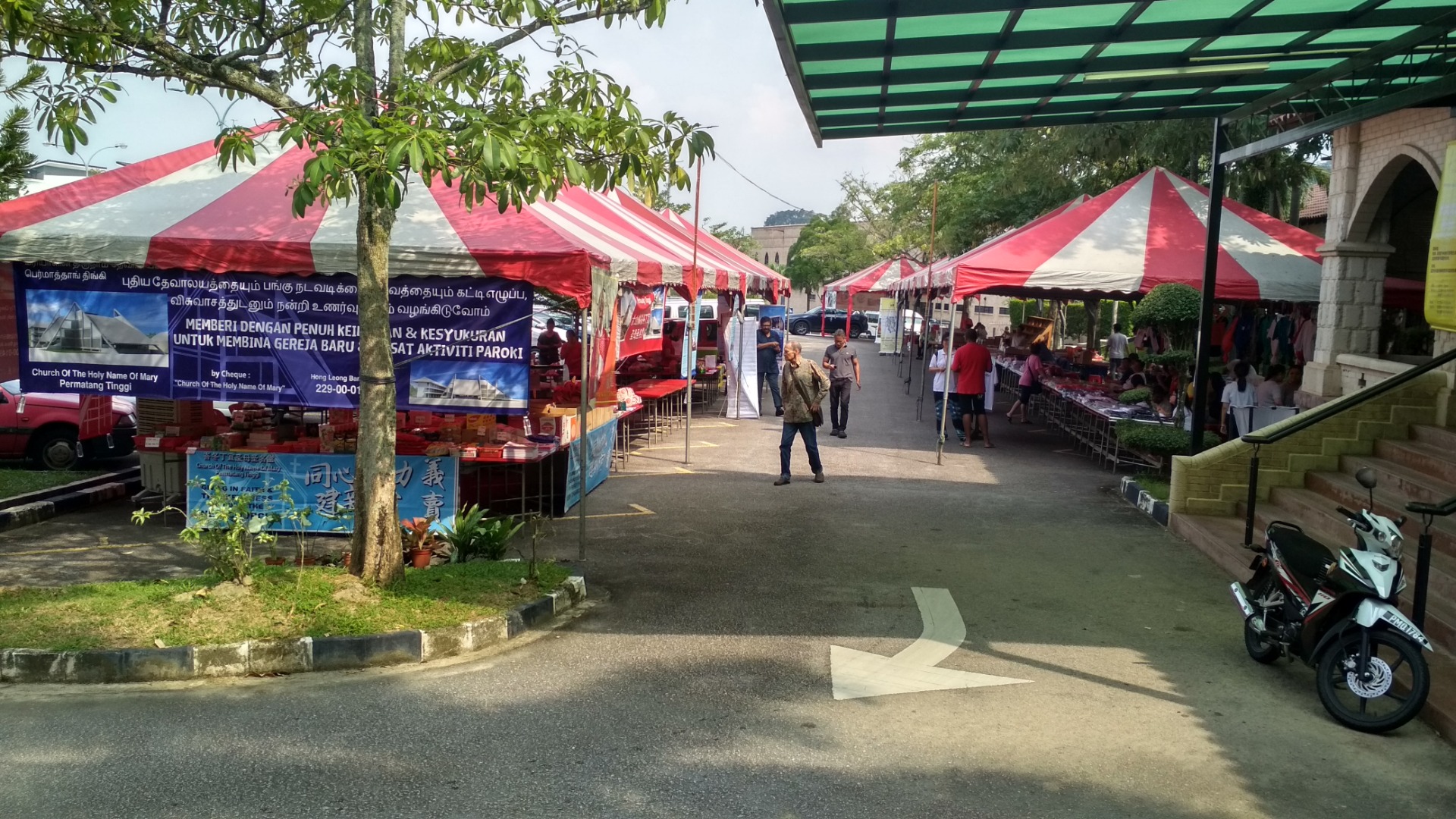 During this time of the year, there will be donation booth at the back of the church
