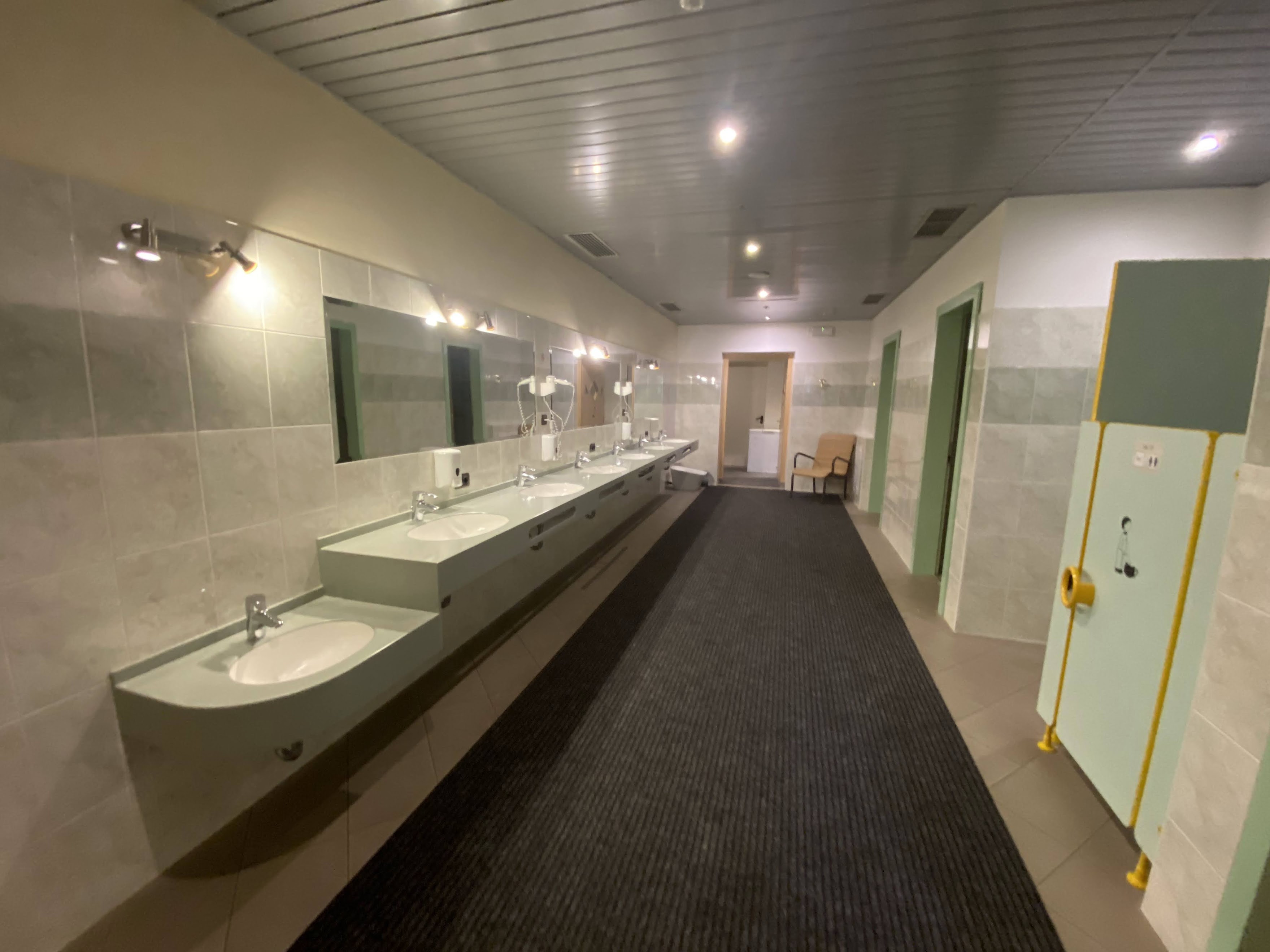 Modern and clean sanitary facilities