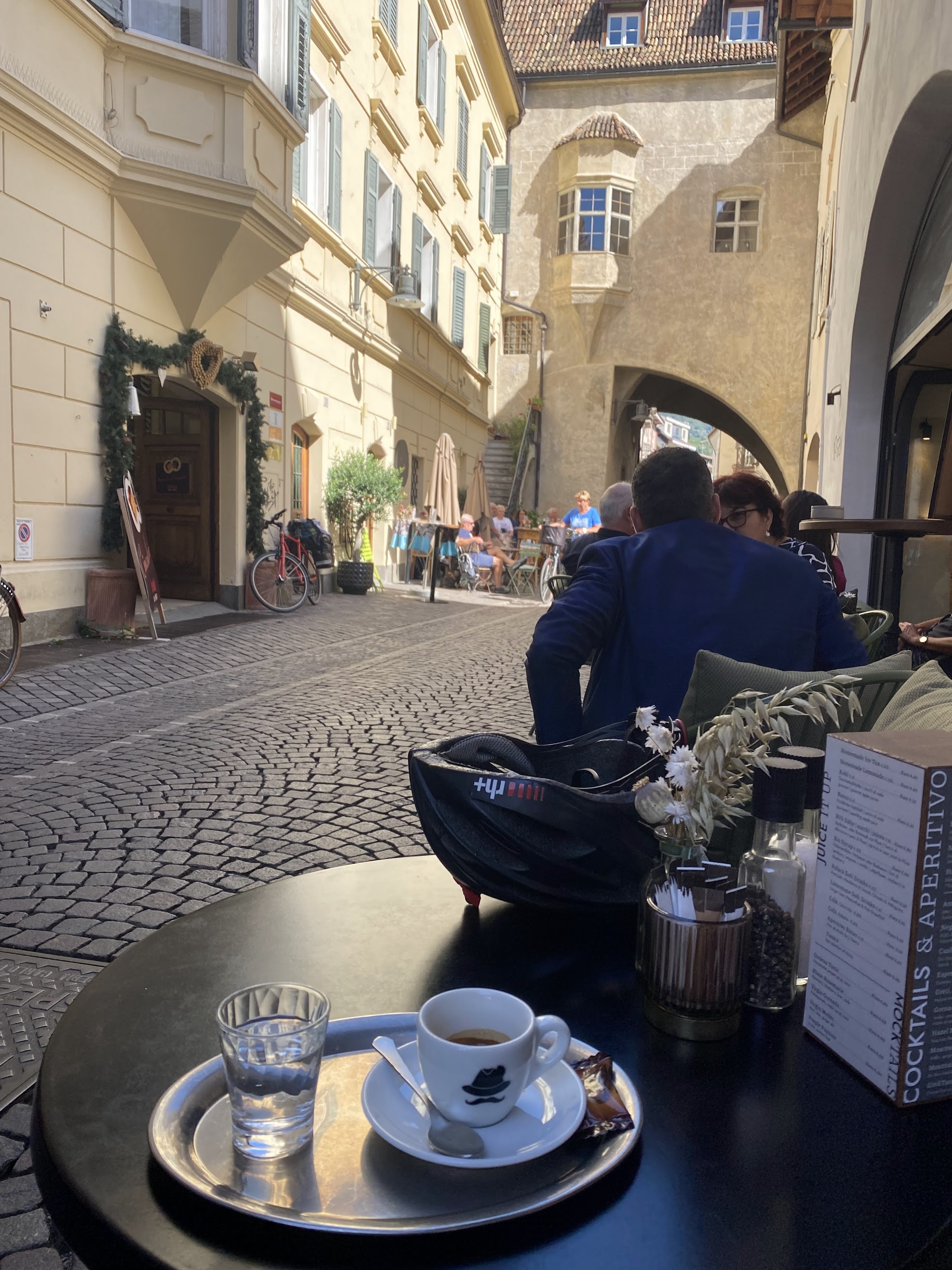 And a quick espresso before saying goodbye to Bolzano