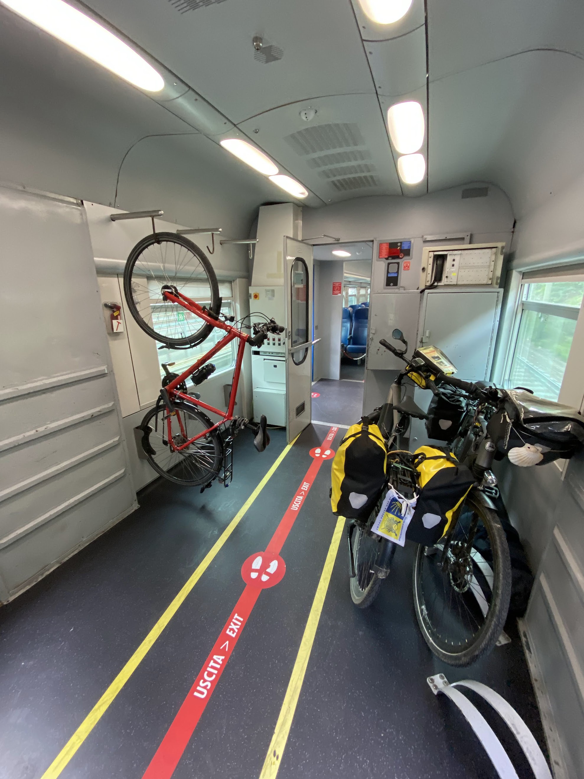 2nd train bike storage compartment
