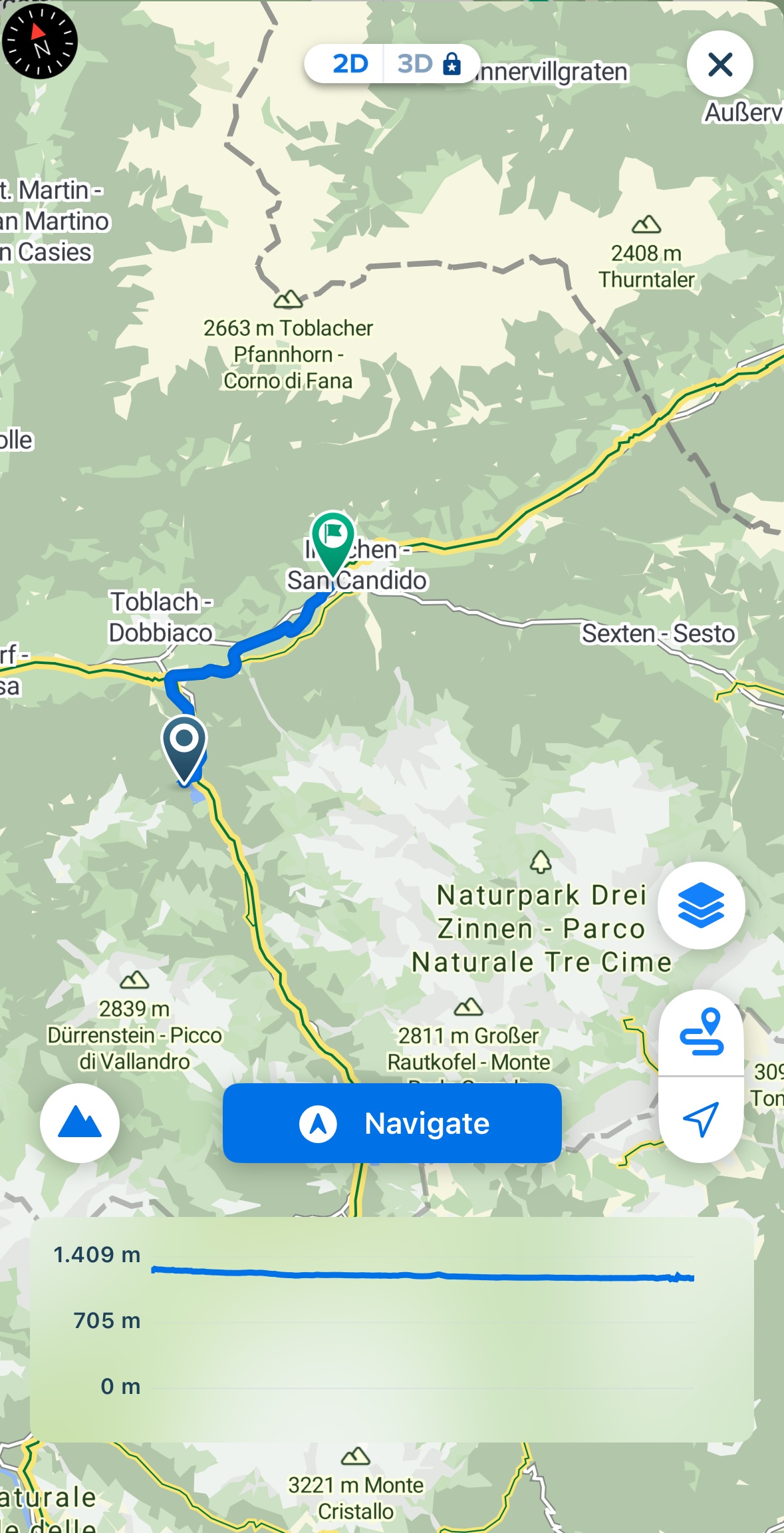 D7 cycling map