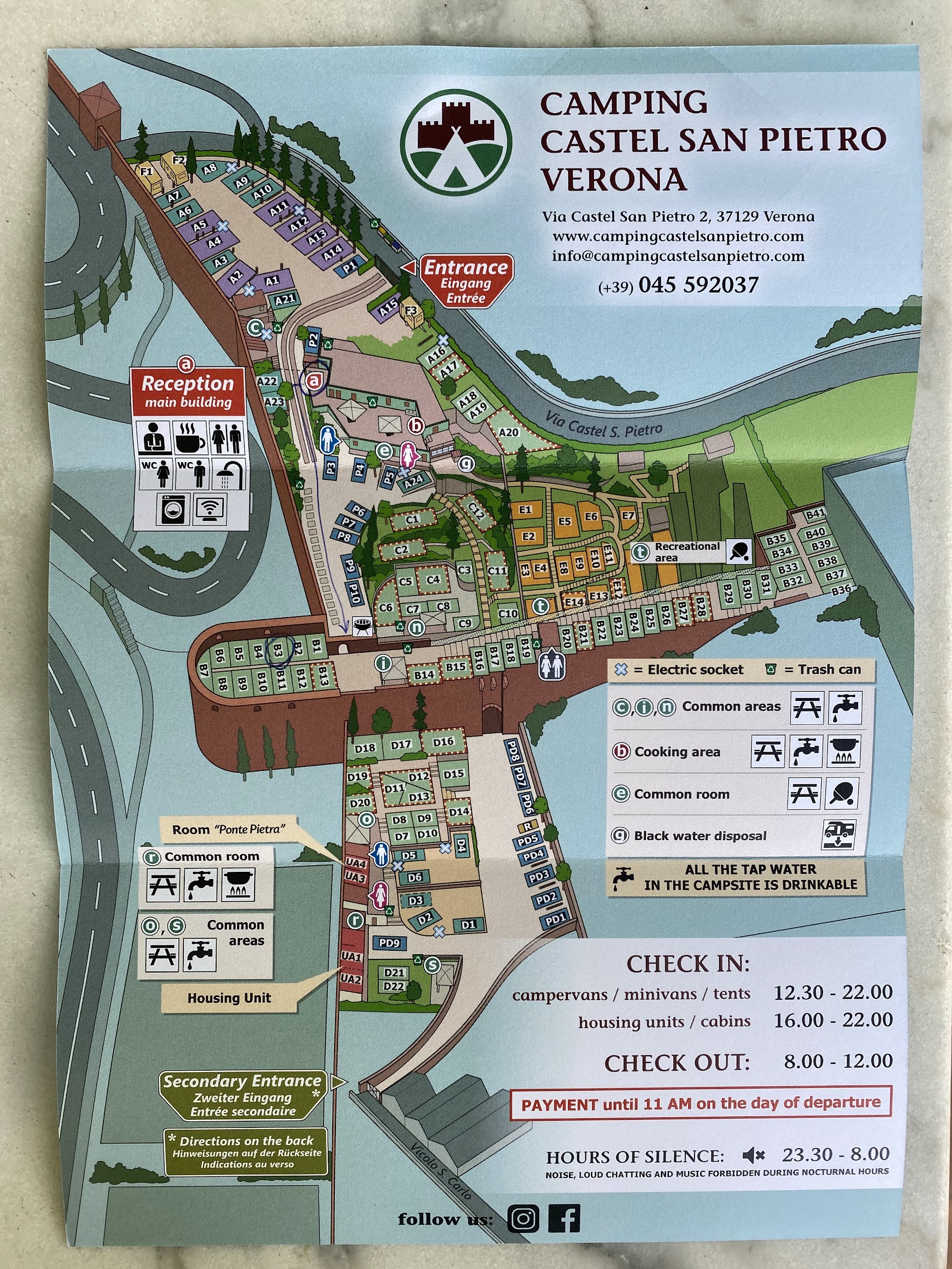 Nice camping I would recommend when in Verona