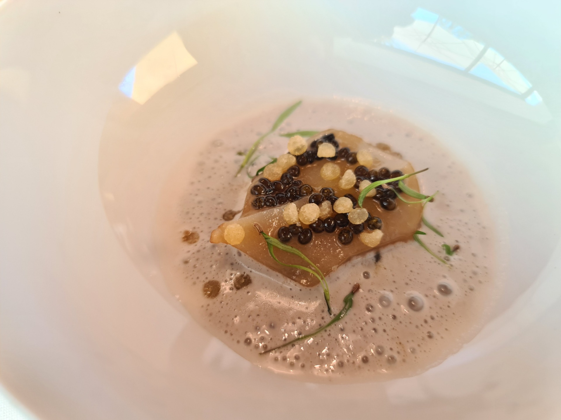 ”Gazpachuelo with roasted vegetables and sea bacon” (Fourth main dish) (2).