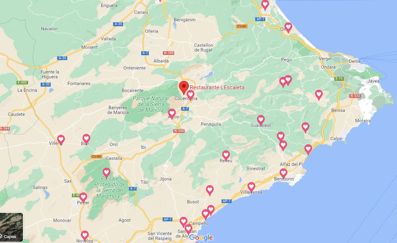 Cocentaina town, interior of Alicante province, Valencian Community, Spain.