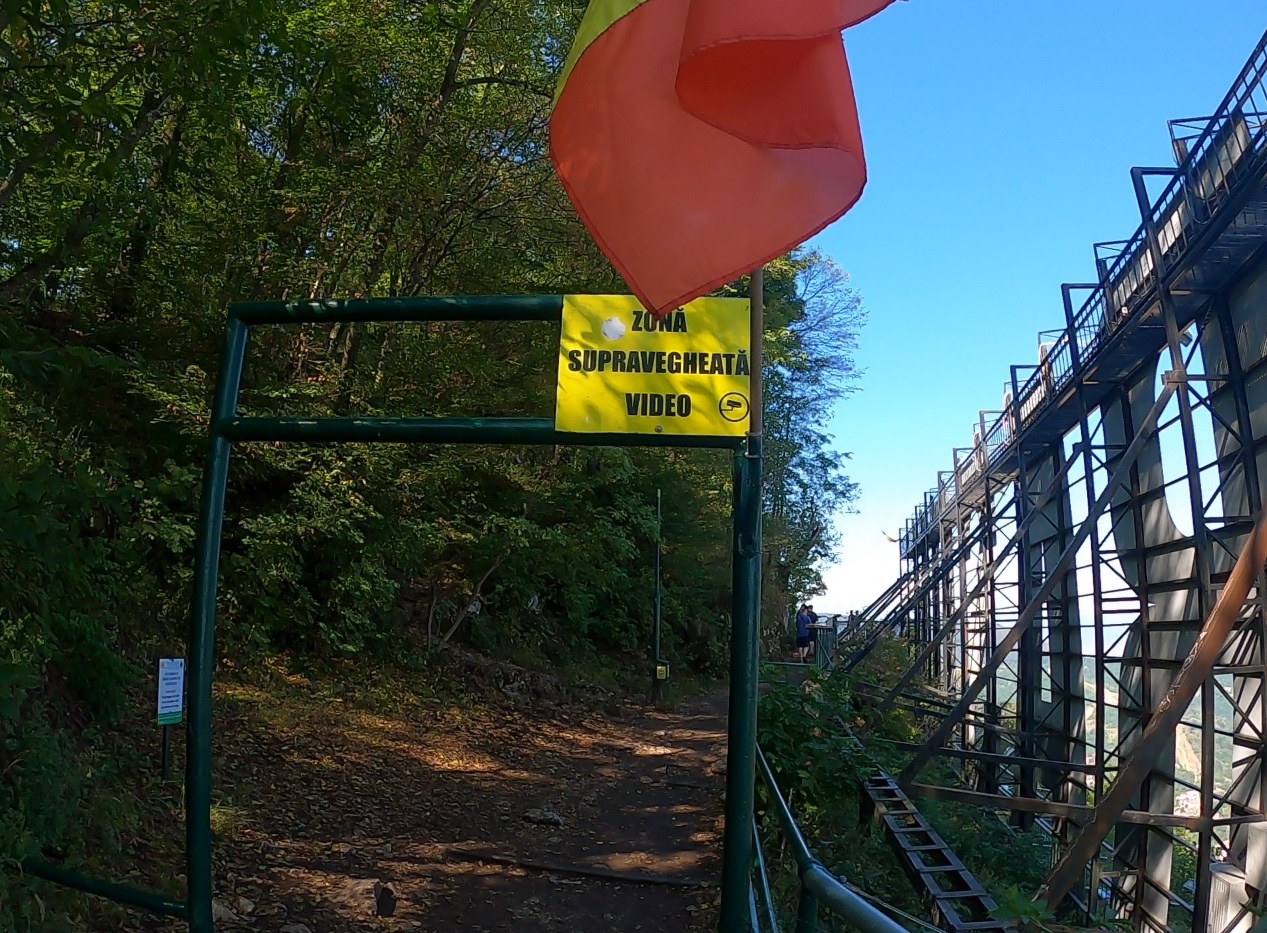 Video surveillance in the area.