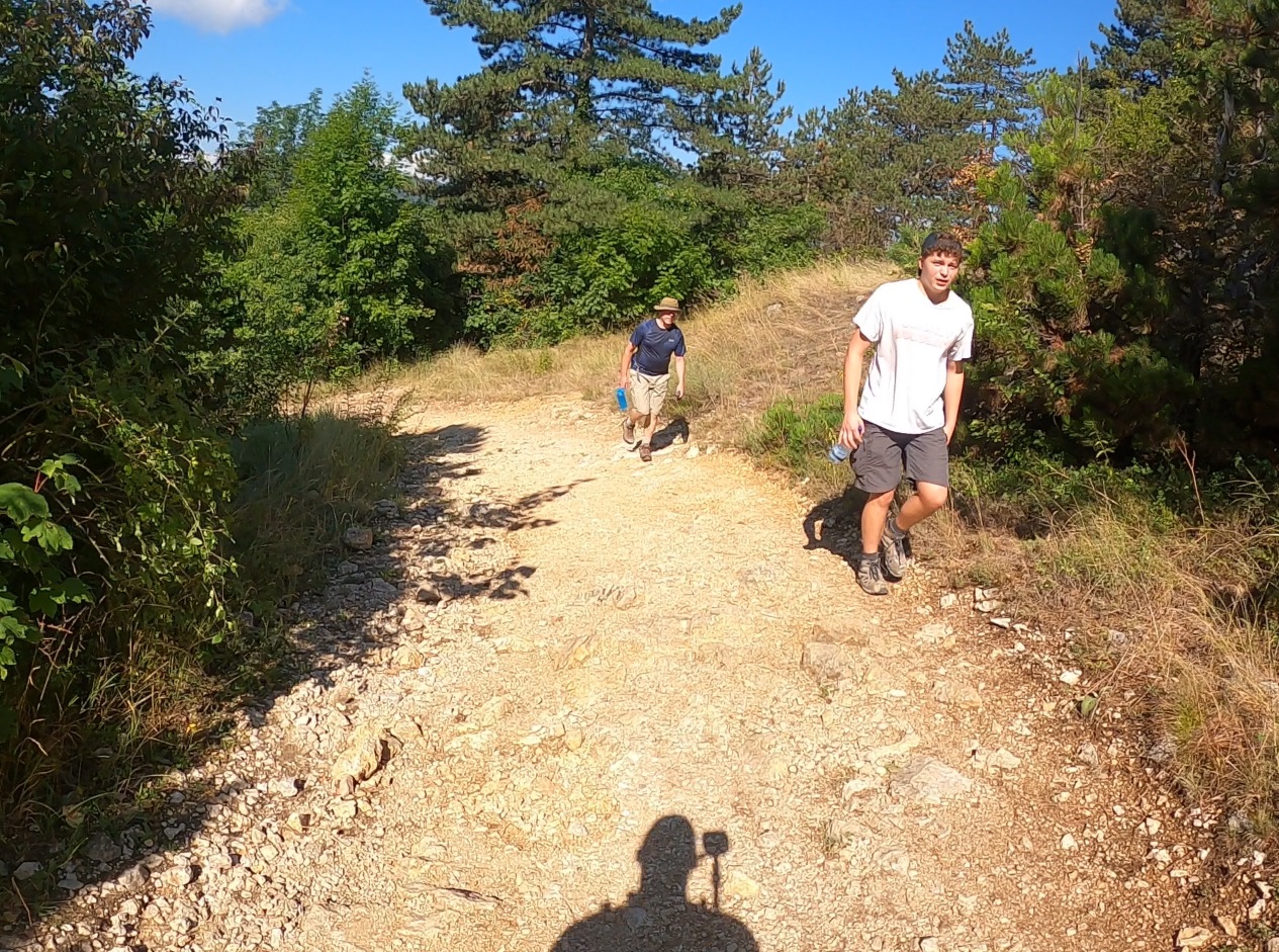 Some other tourists heading to the peak through the easier path.