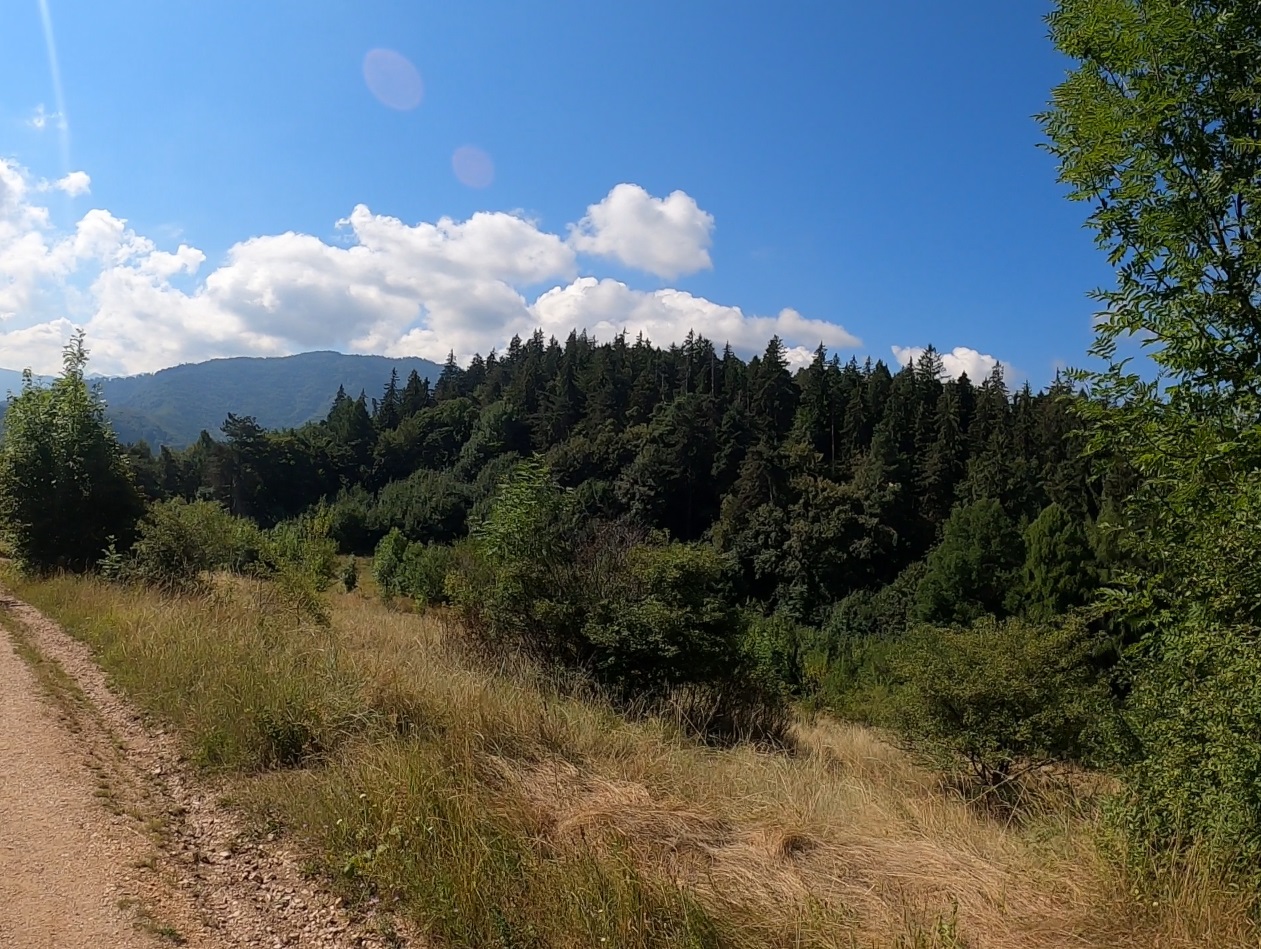 Part of the mountain range.