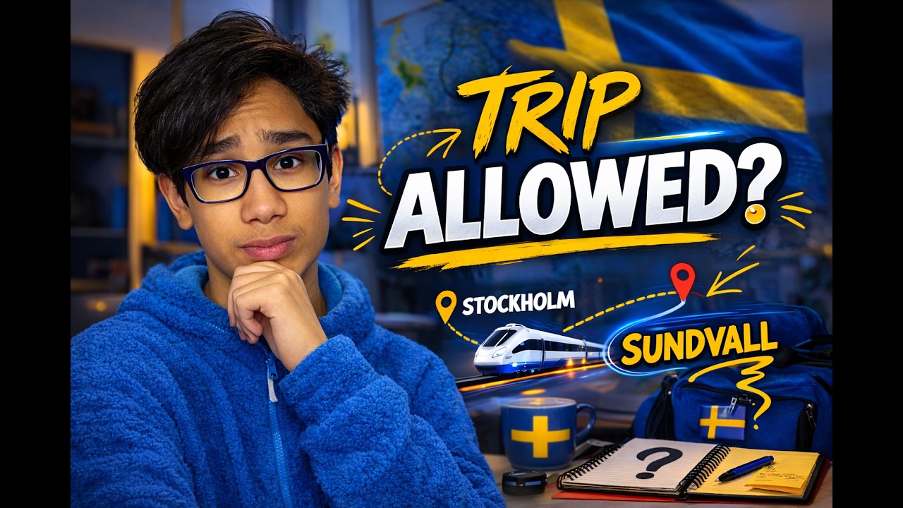 Sportlov Trip from Stockholm to Sundsvall | Teen Travel Vlog in Sweden