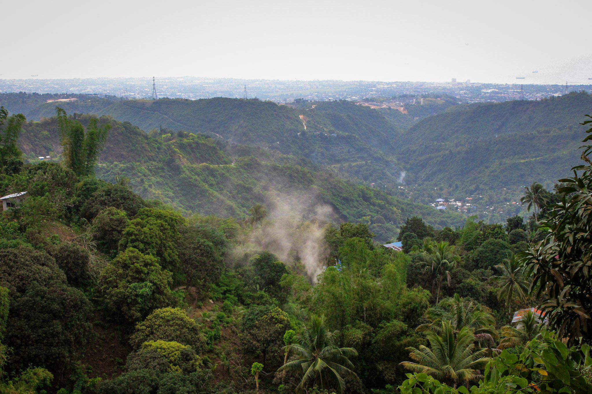 A view of Cebu City, Talisay City and Minglanilla from Above