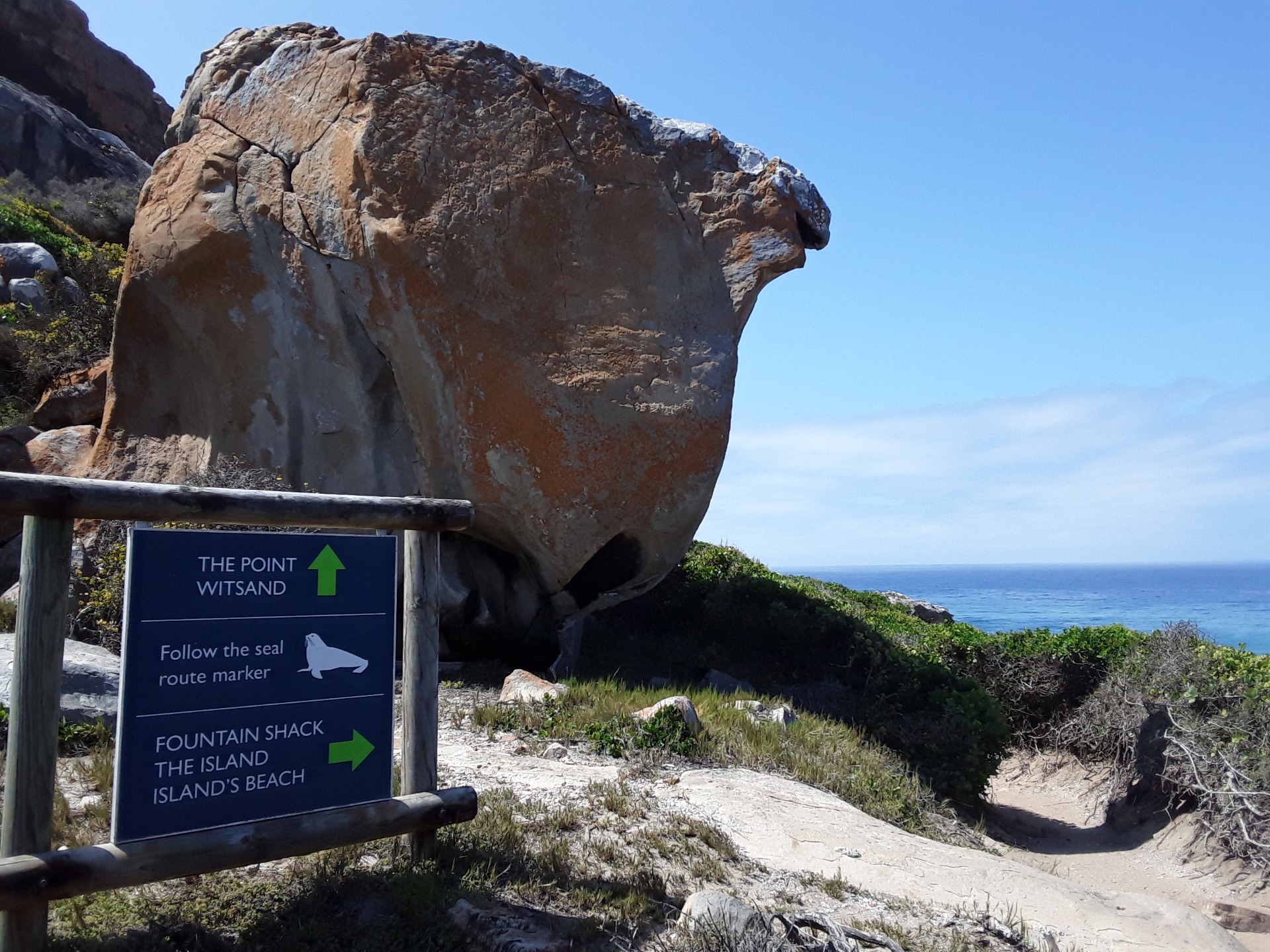 On the Robberg Peninsula, approaching the seal colony