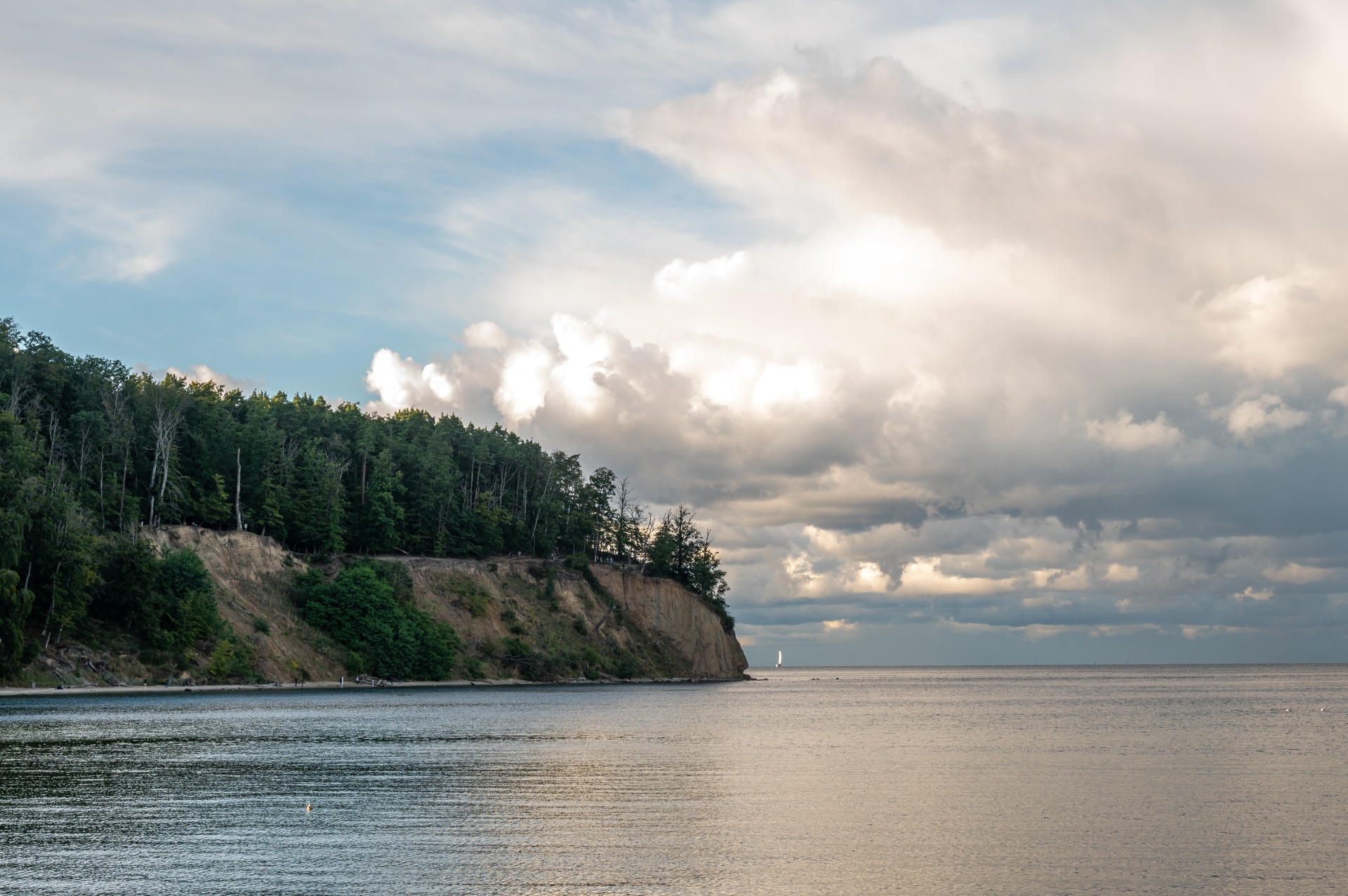 Cliff photographed from the pier.