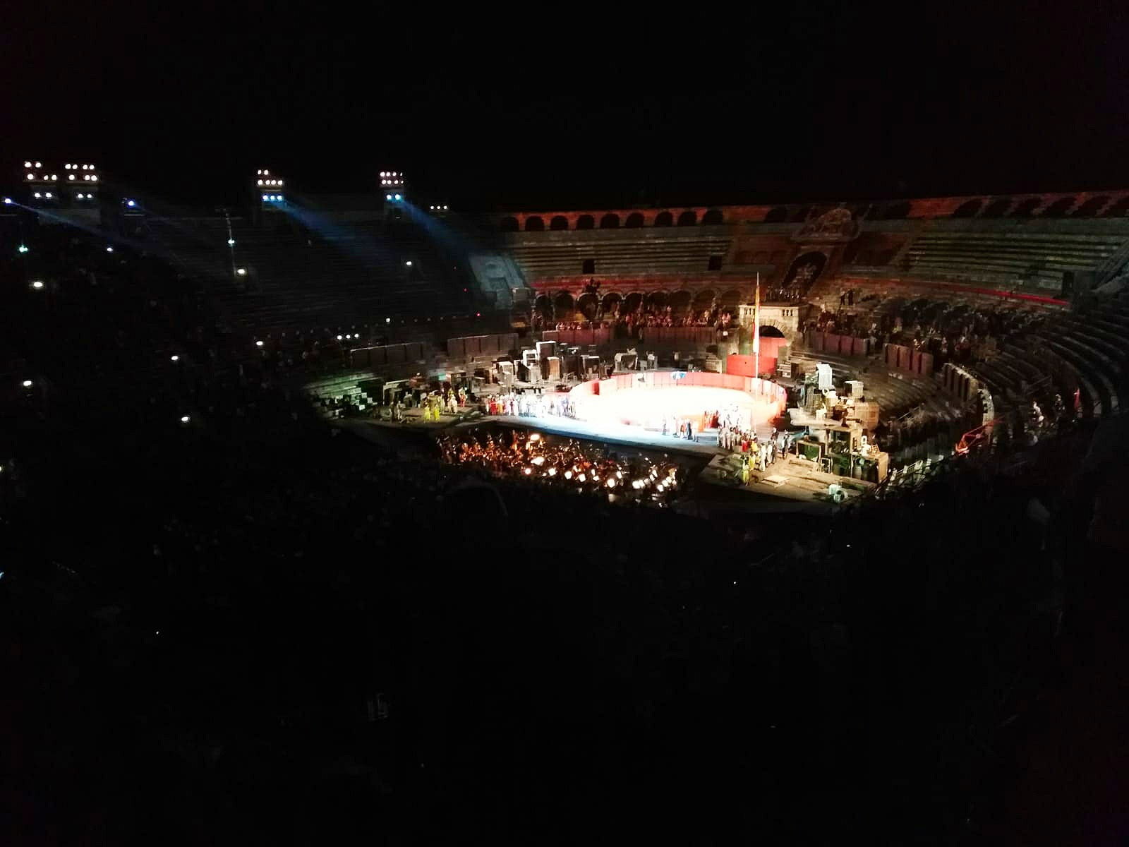 My only Photo of the play ”Carmen”. Actually, it was forbidden to film here.