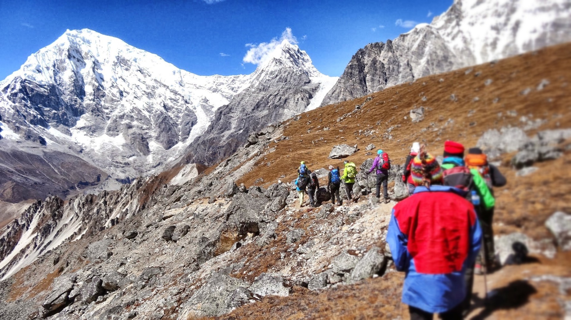 Sky high mountains all