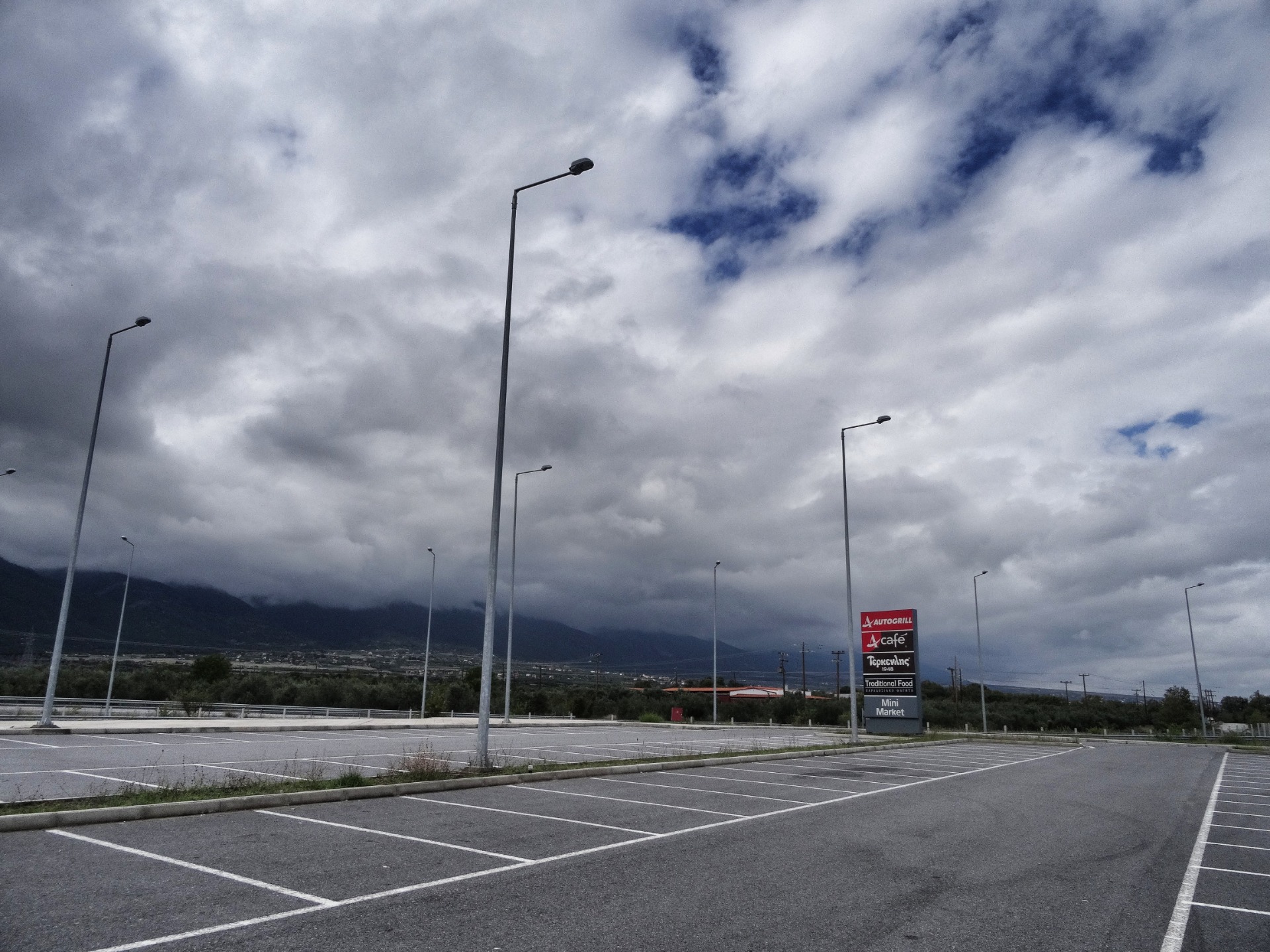 A parking lot on the new highway