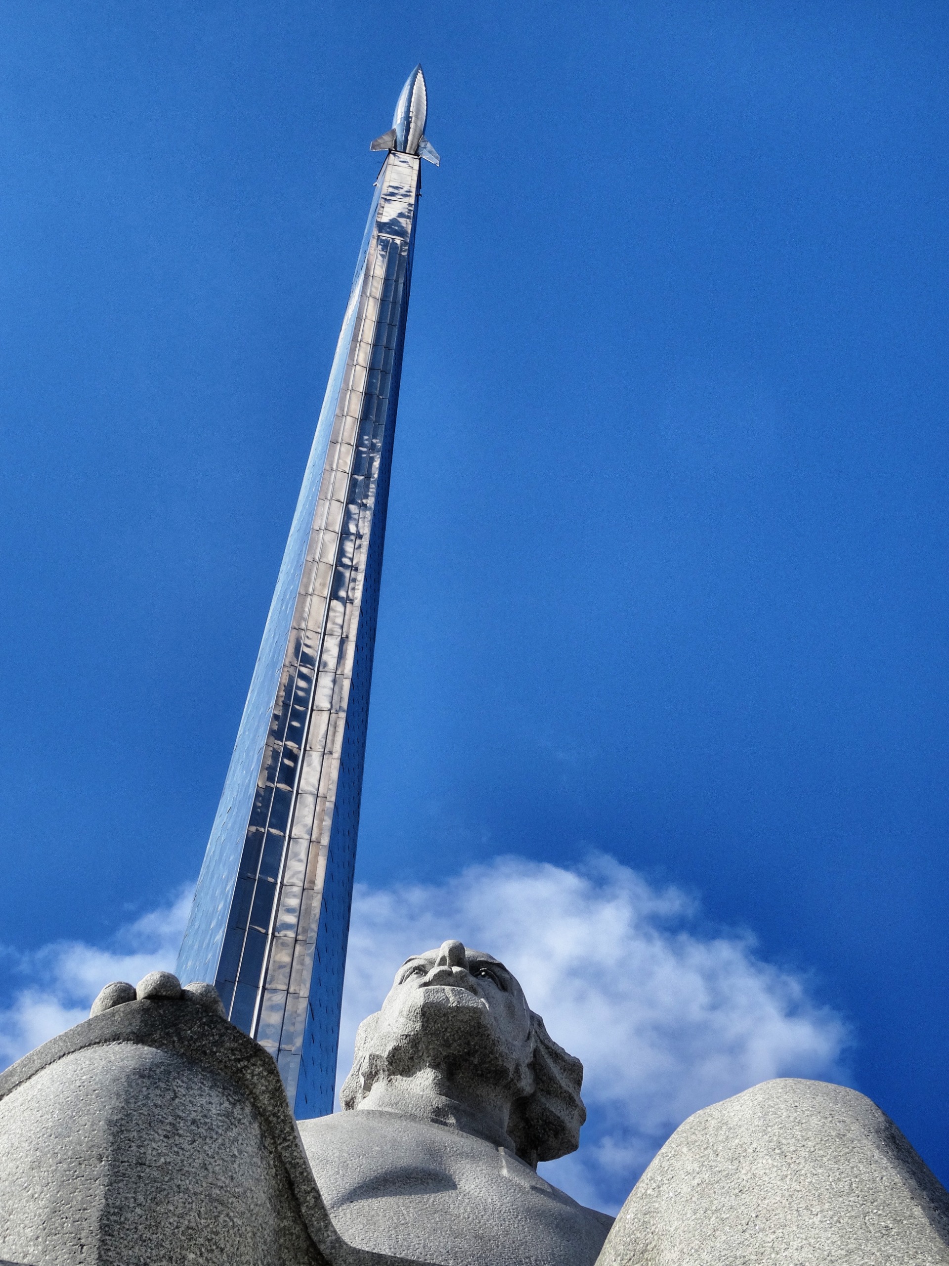 With a rocket on top