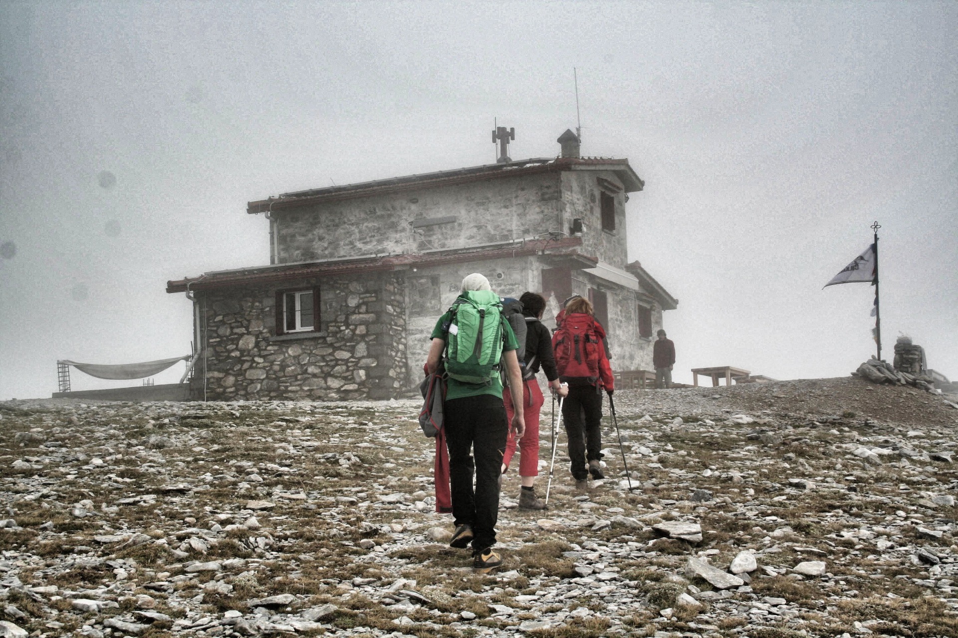 Back to the hut