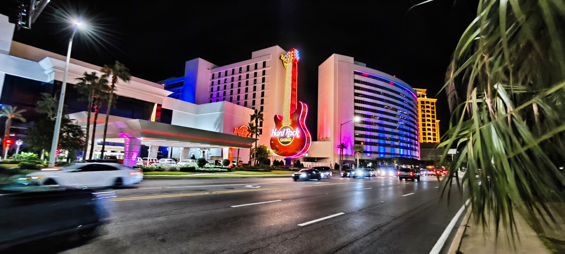 Outside the casino