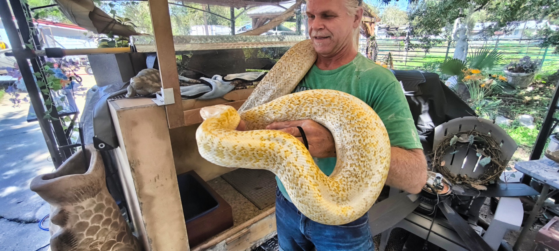 Lloyd with one of his little animals