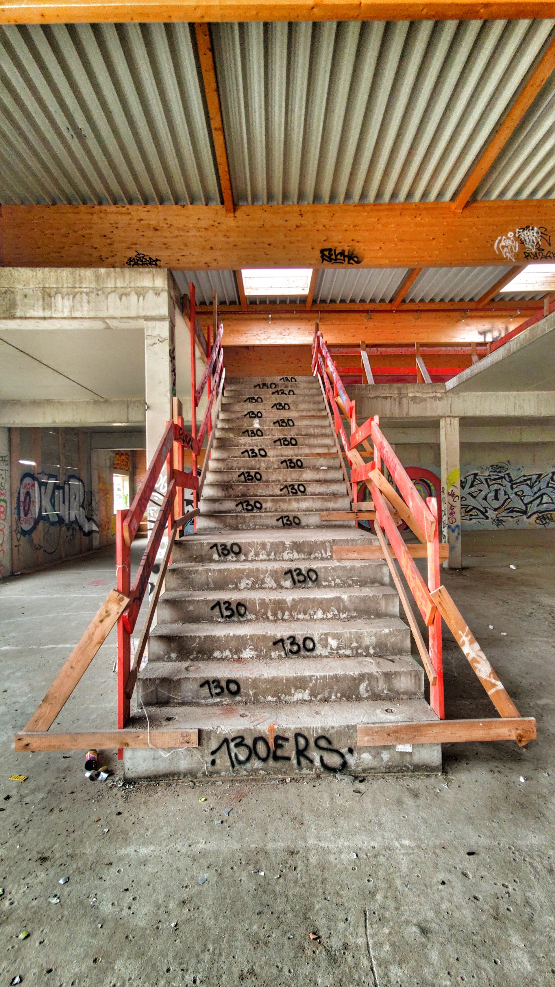 On the second floor are more rooms and halls