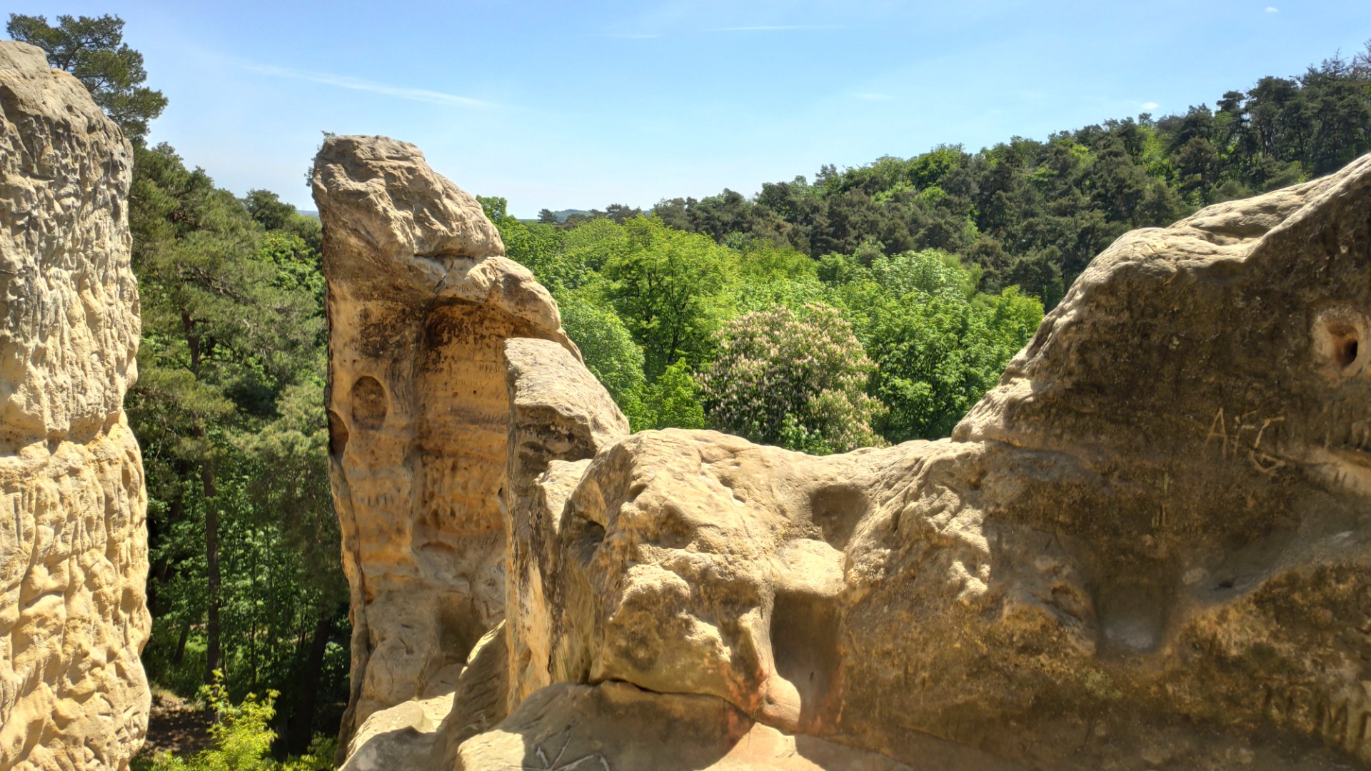 The sandstone is soft, but it means it is washing away slowly.