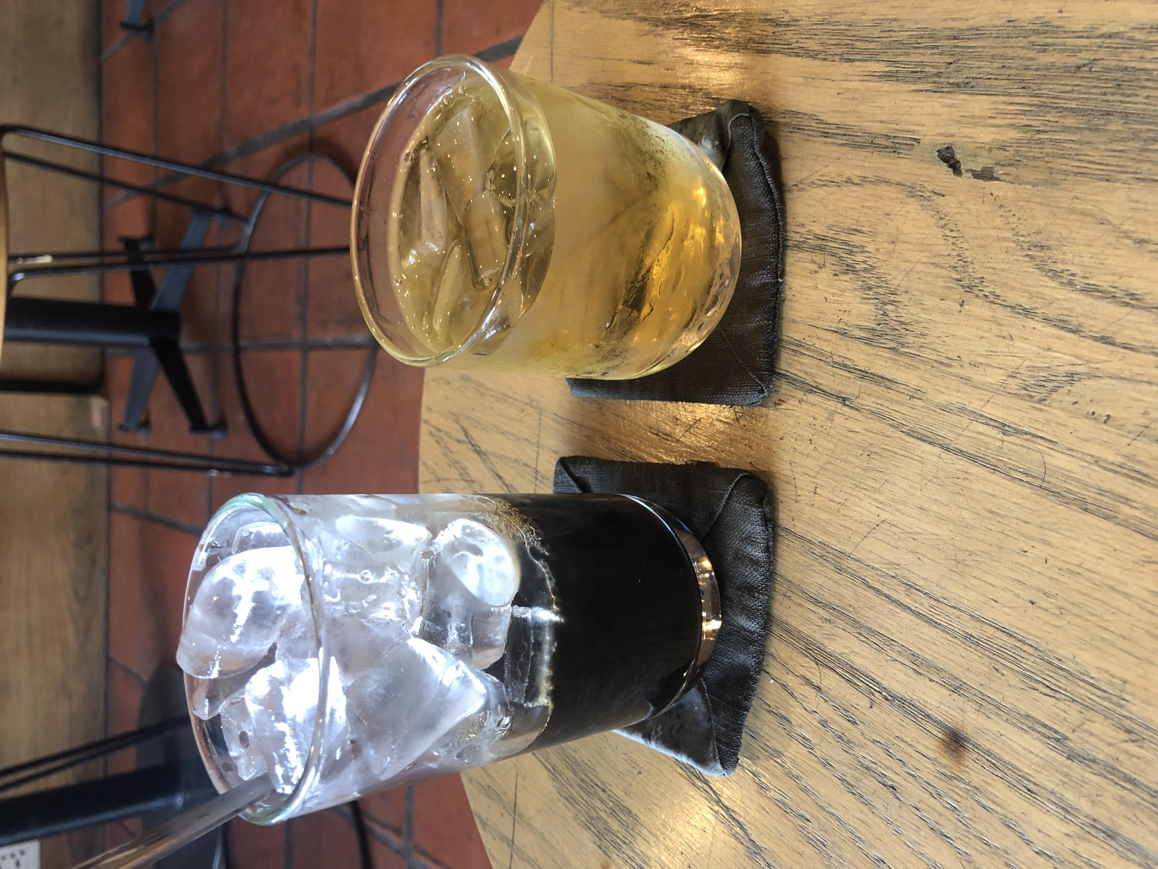 Iced Americano with Trà đá Tea