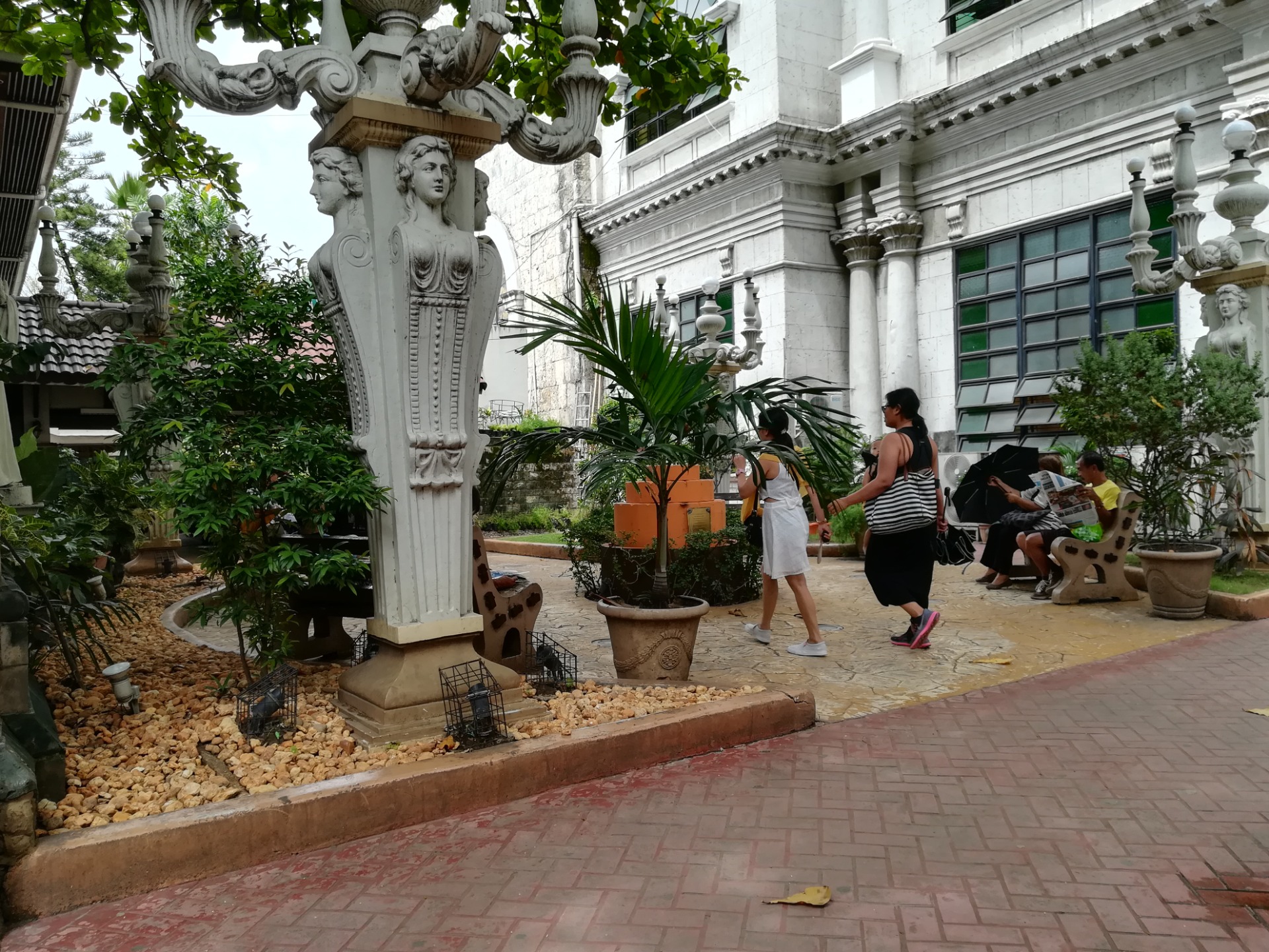resting place at the side of the church