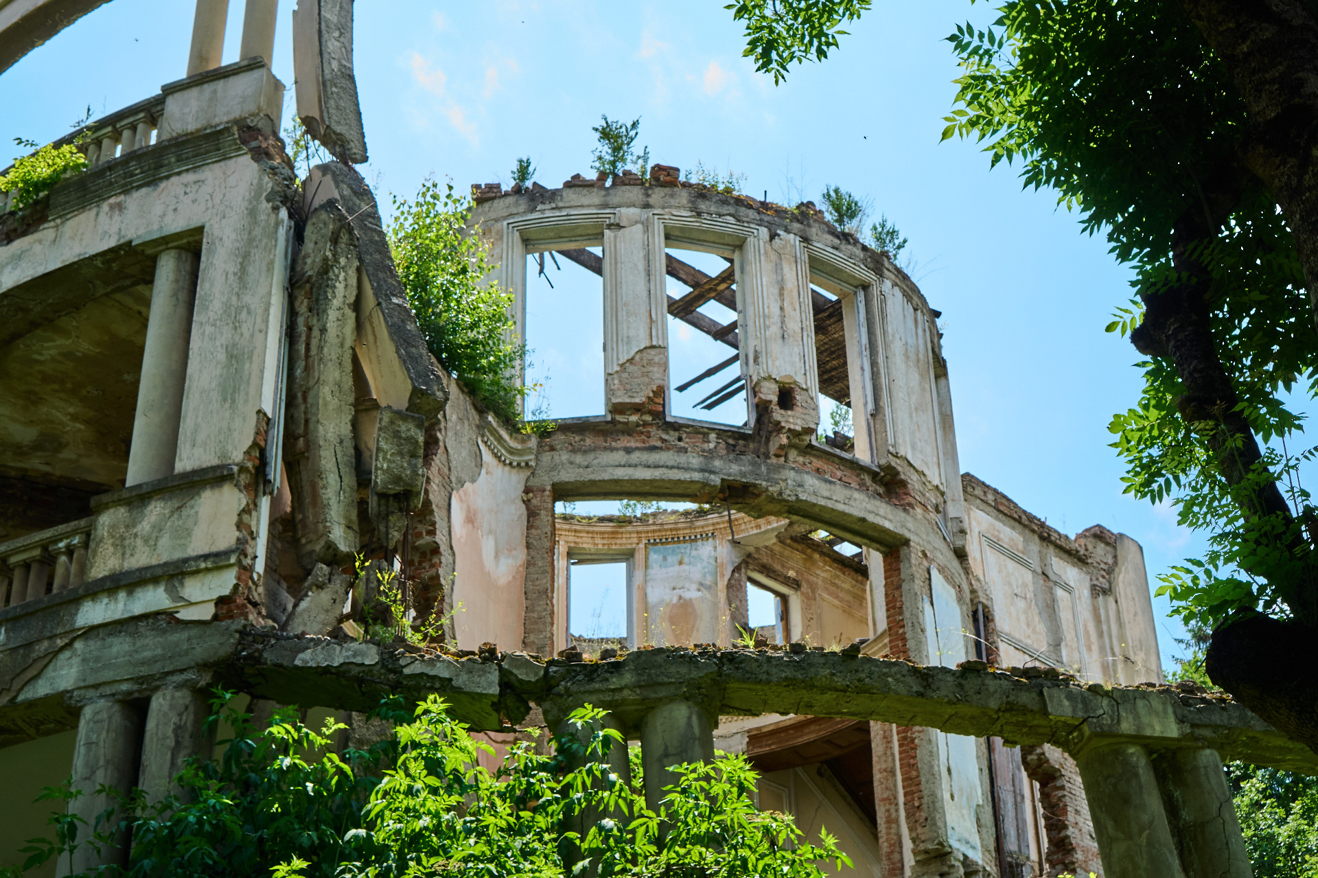The Decayed Beautiful House of Aghasi Khanjyan in Dilijan, Armenia