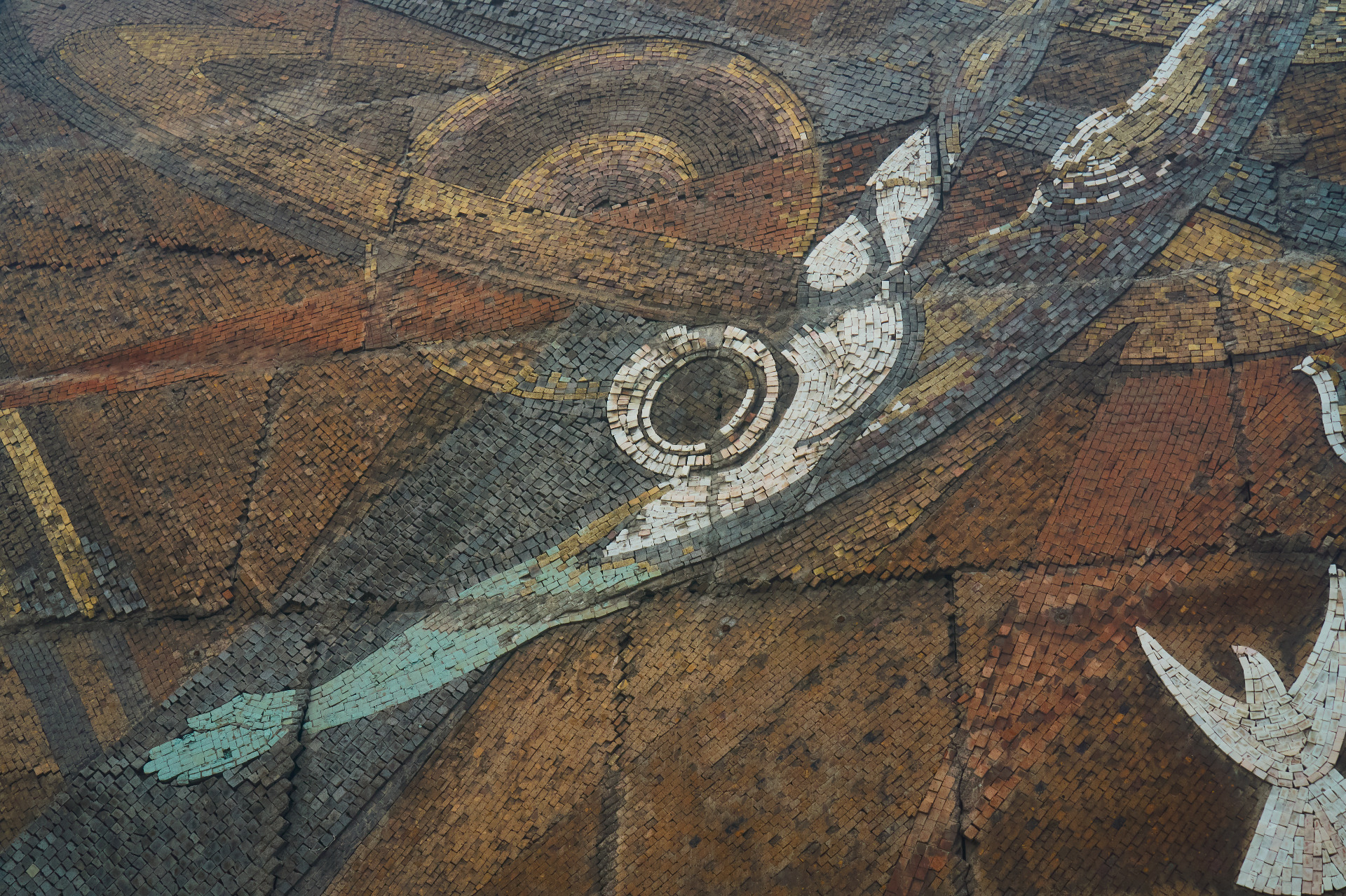 Yerevan's Trolleybus Station Cosmonaut Mosaic