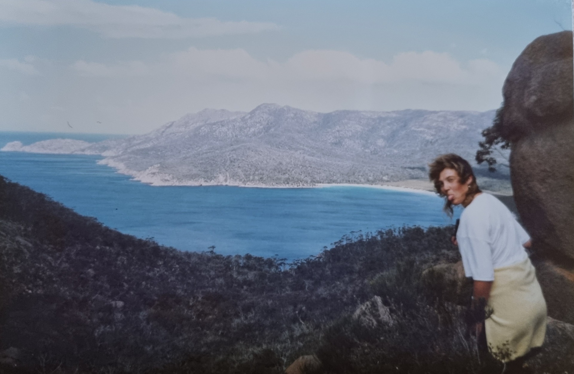 Wine Glass Bay Lookout in Freycinet National Park.