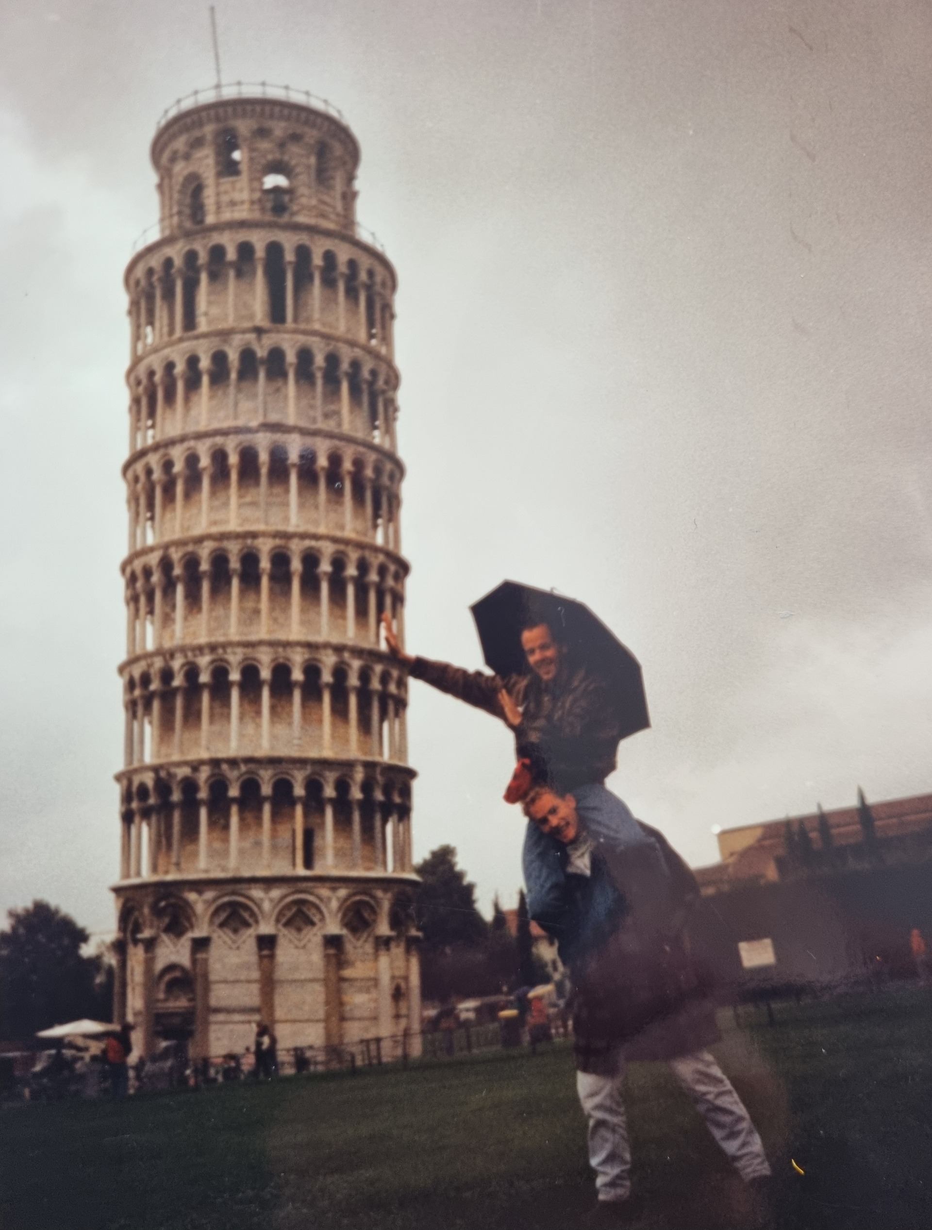 My Contiki 1991 tour Europe went through Italy. It started at the Leaning Tower of Pisa. It is amazing that it is still standing today.
