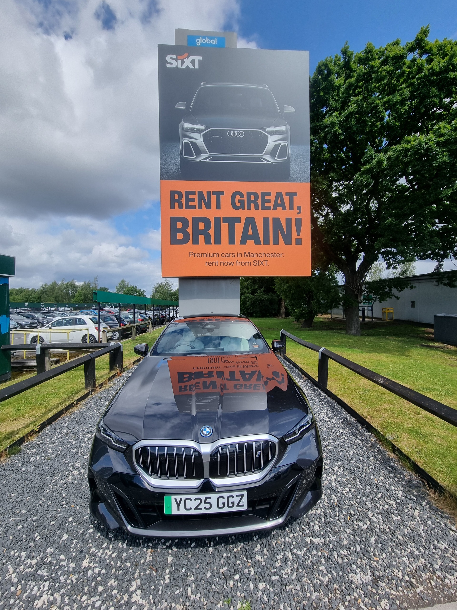 We off hired our car at Manchester airport ready for a flight out on the next leg of our journey. It was the first time I had to drive the car through some sort of scanner. I suppose it is an easy way to check for damage.