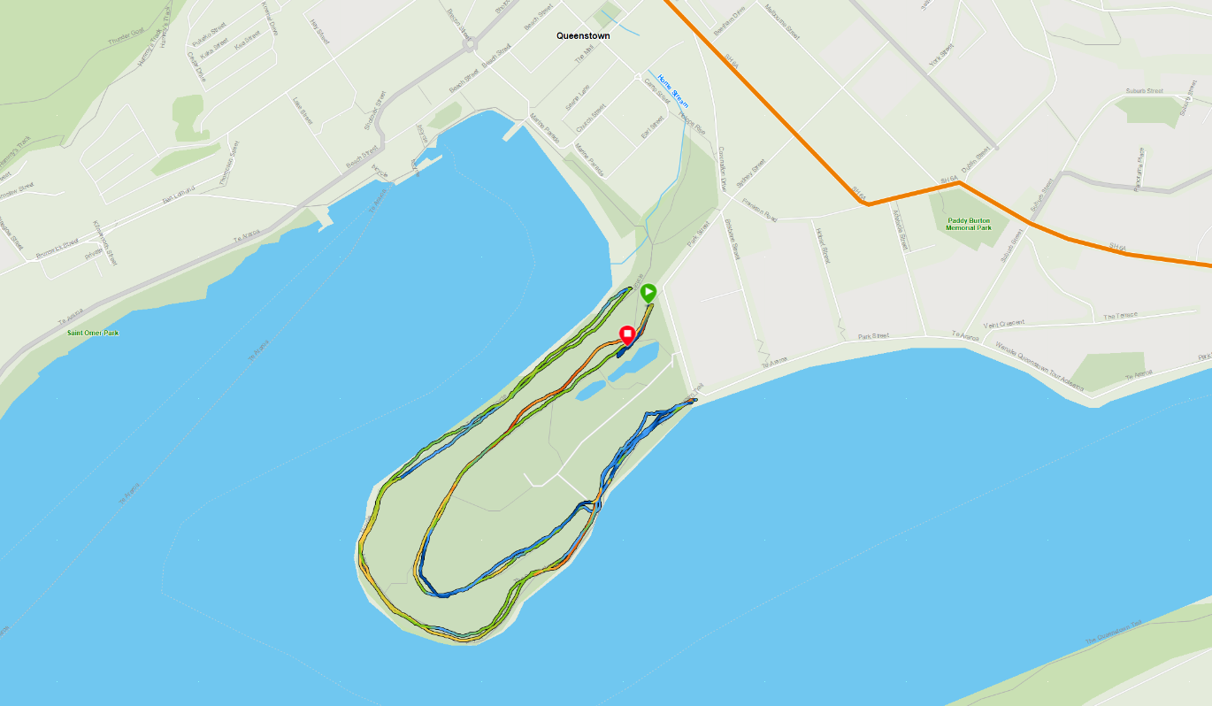 24:45 not my fastest time but we were on holidays and were hoping to climb the Ben Lomond mountain as well.