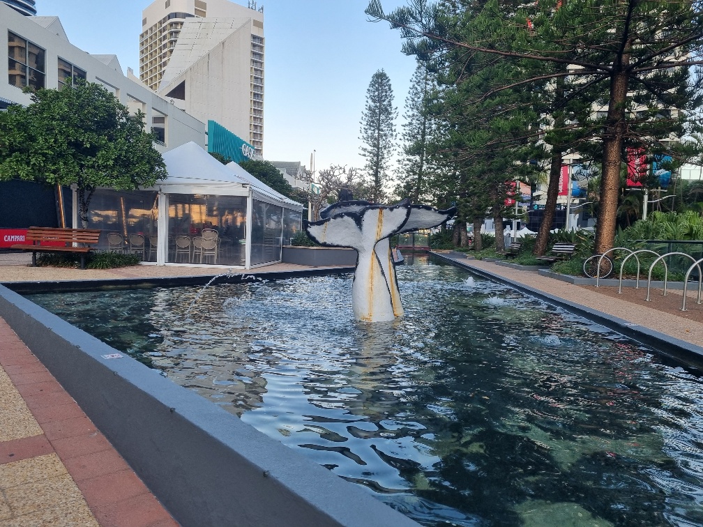 The Broadbeach mall is right opposite.