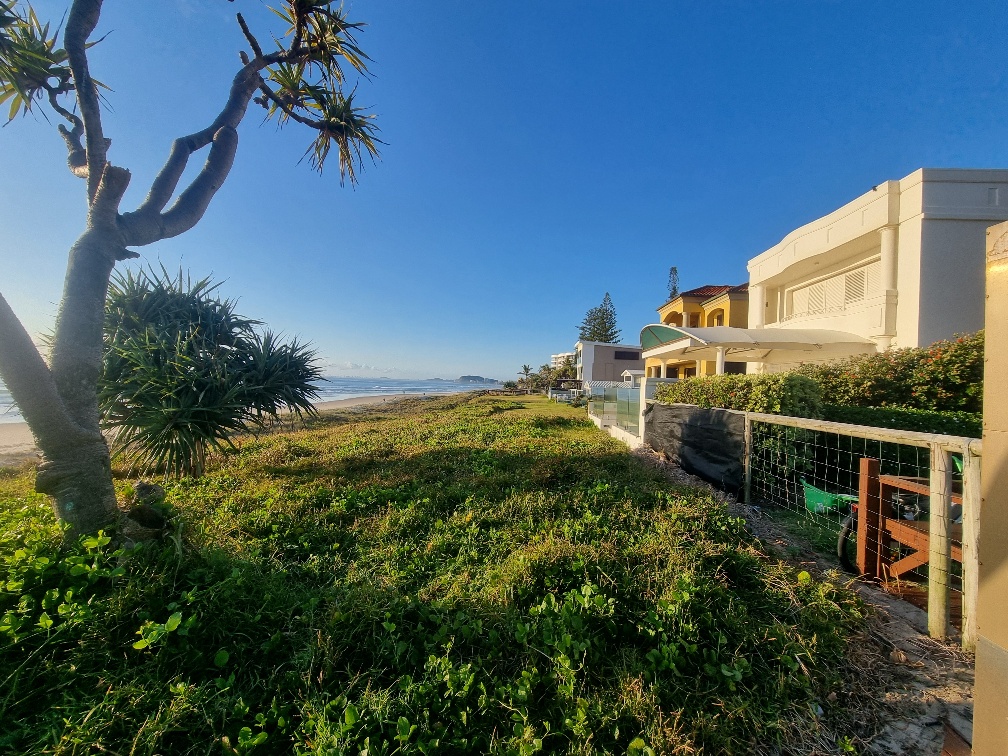 Hedges Ave back straight onto the sand dune, they are some of the most expensive properties in this area.