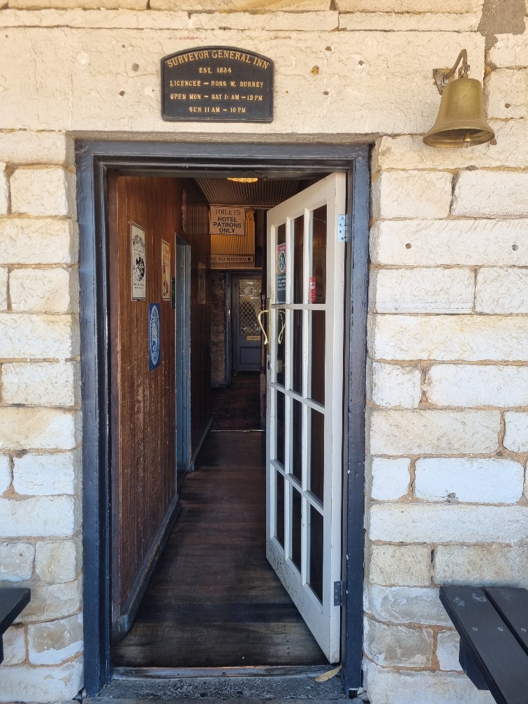 I love all the old sand stone and timber work. It was built in 1834 for James Harper