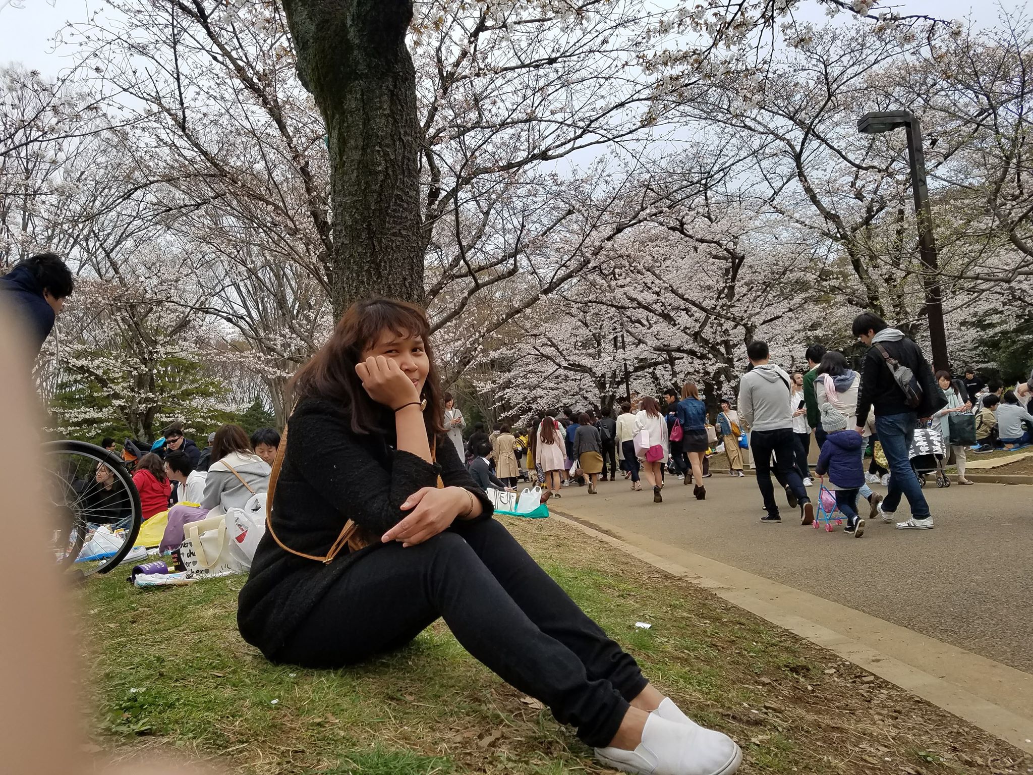 Find your spot if you’re tired of walking already.