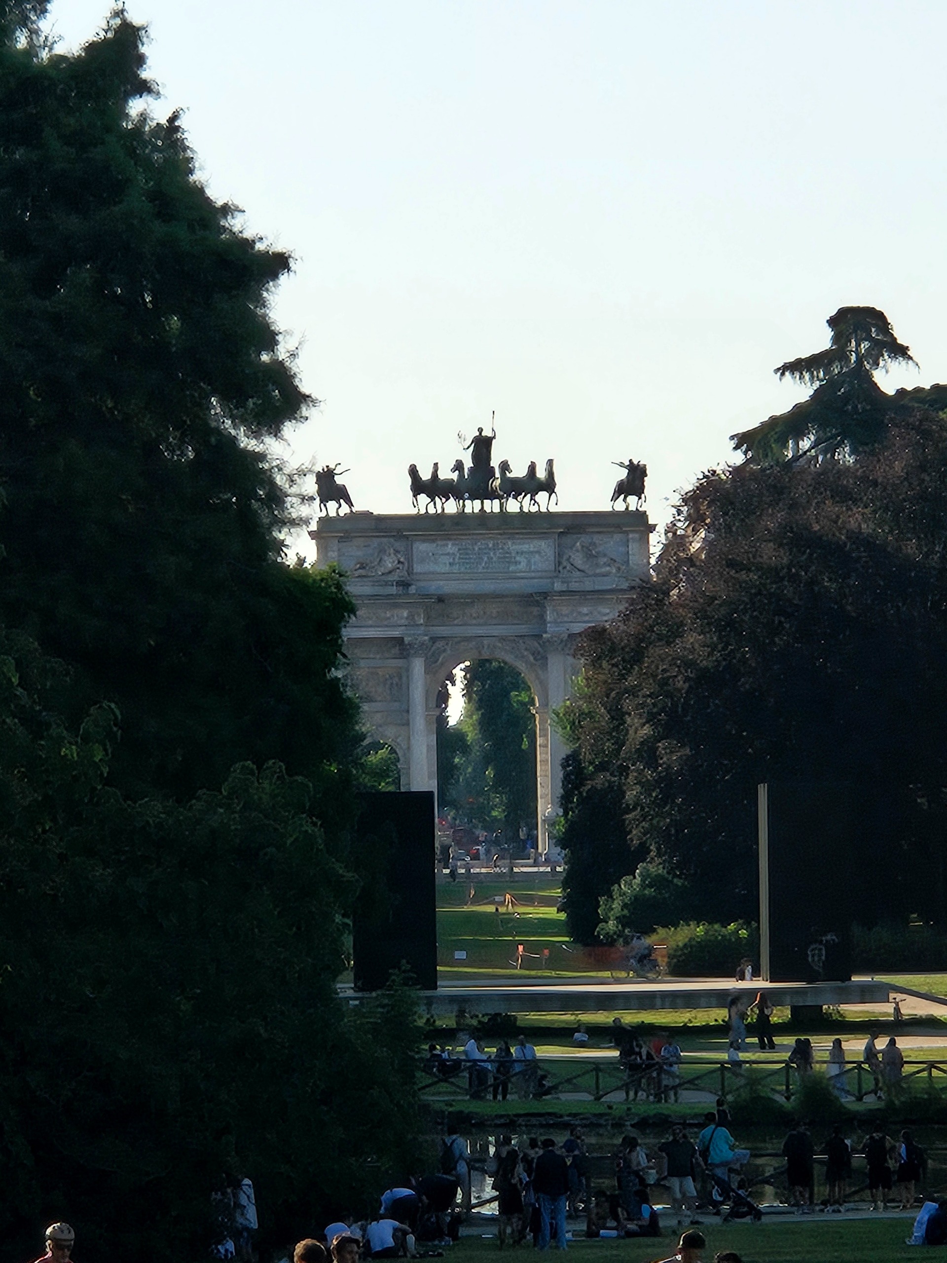 View from the beginning of the park