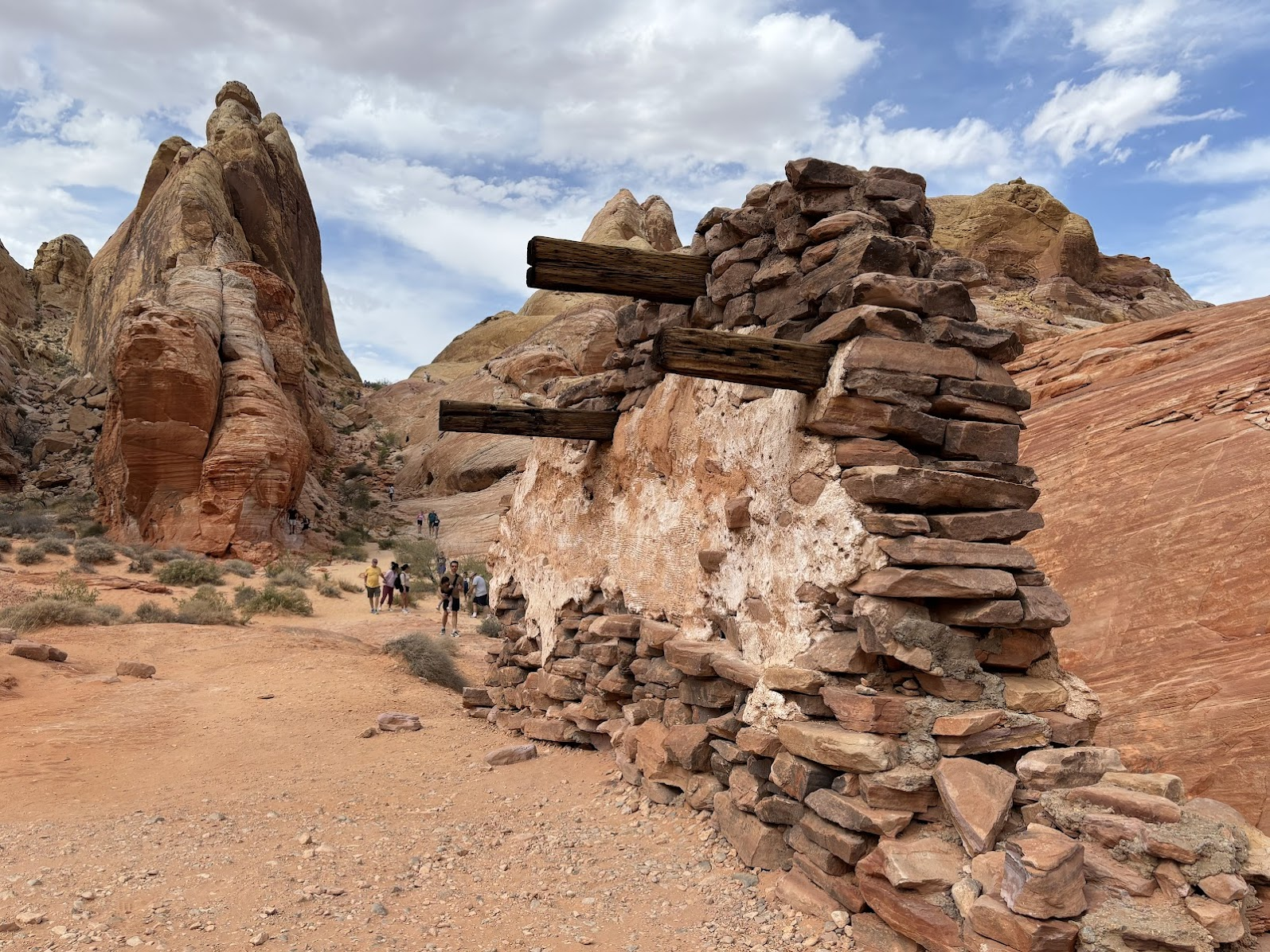 Remains of movie set ”The Professionals” - Valley of Fire State Park, NV