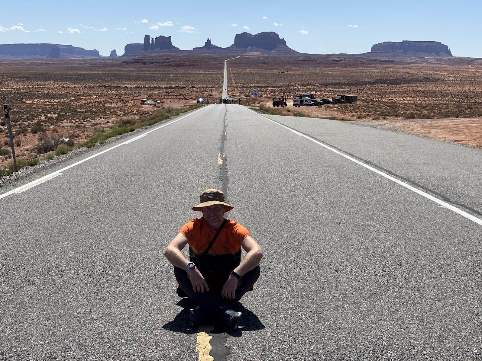 Author at the Forrest Gump Point, UT
