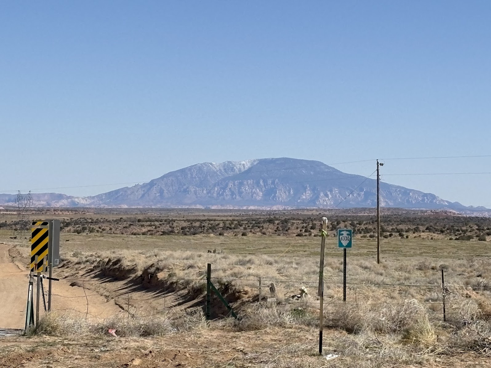Navajo Mountain (sacred for the Diné people); photo taken from Arizona HWY 98