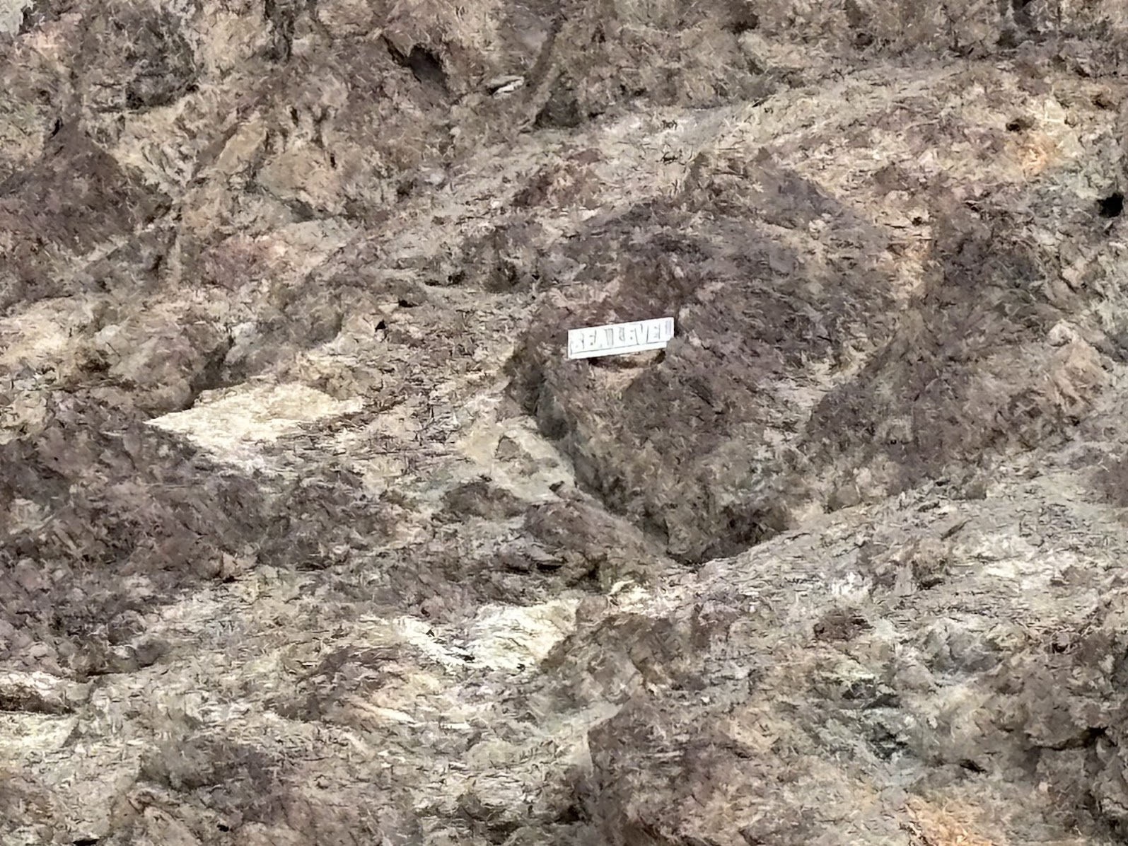 Sea level sign (seen from Badwater Basin, max zoom) - Death Valley, CA