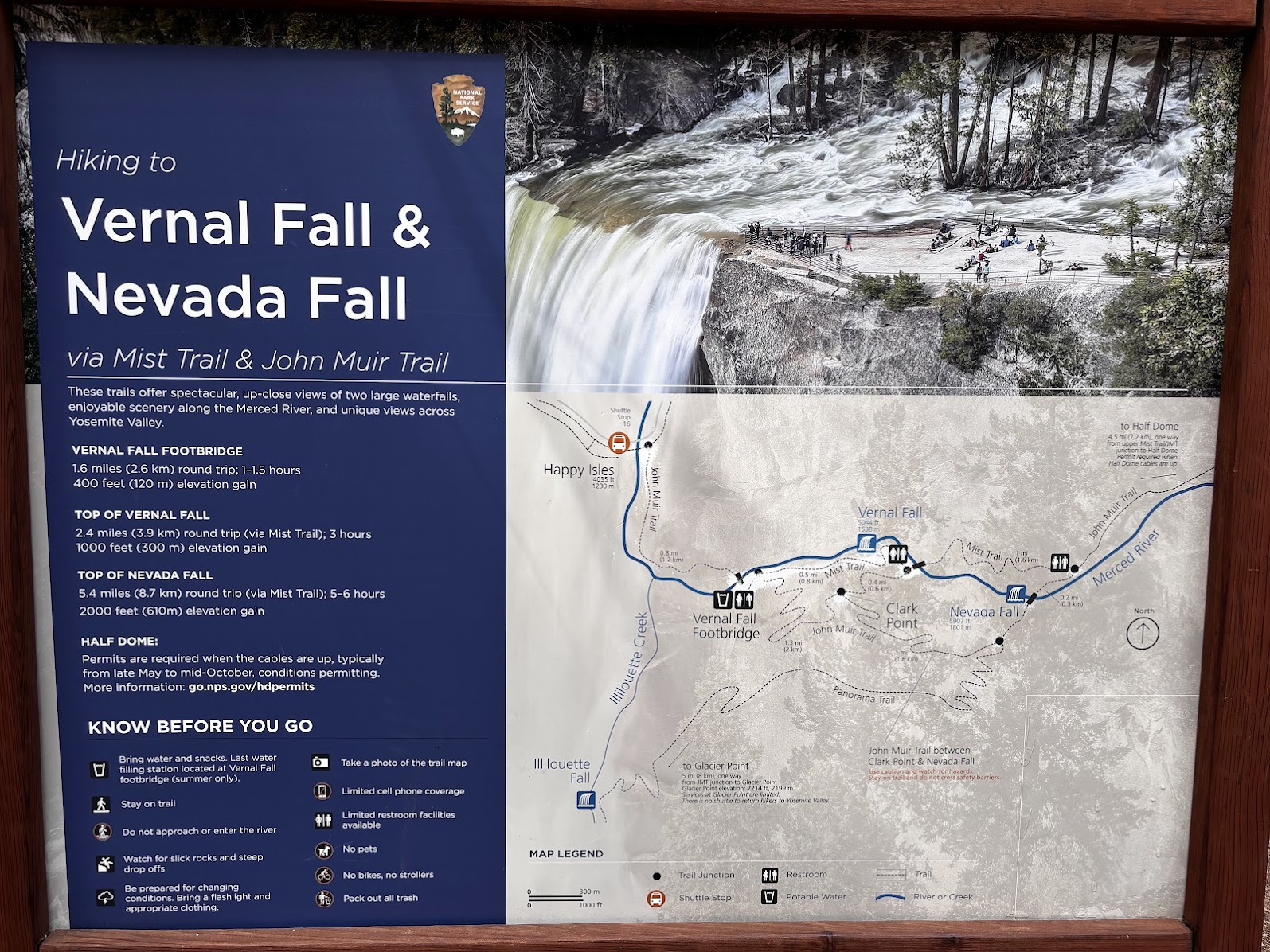 Vernal and Nevada Falls hike
