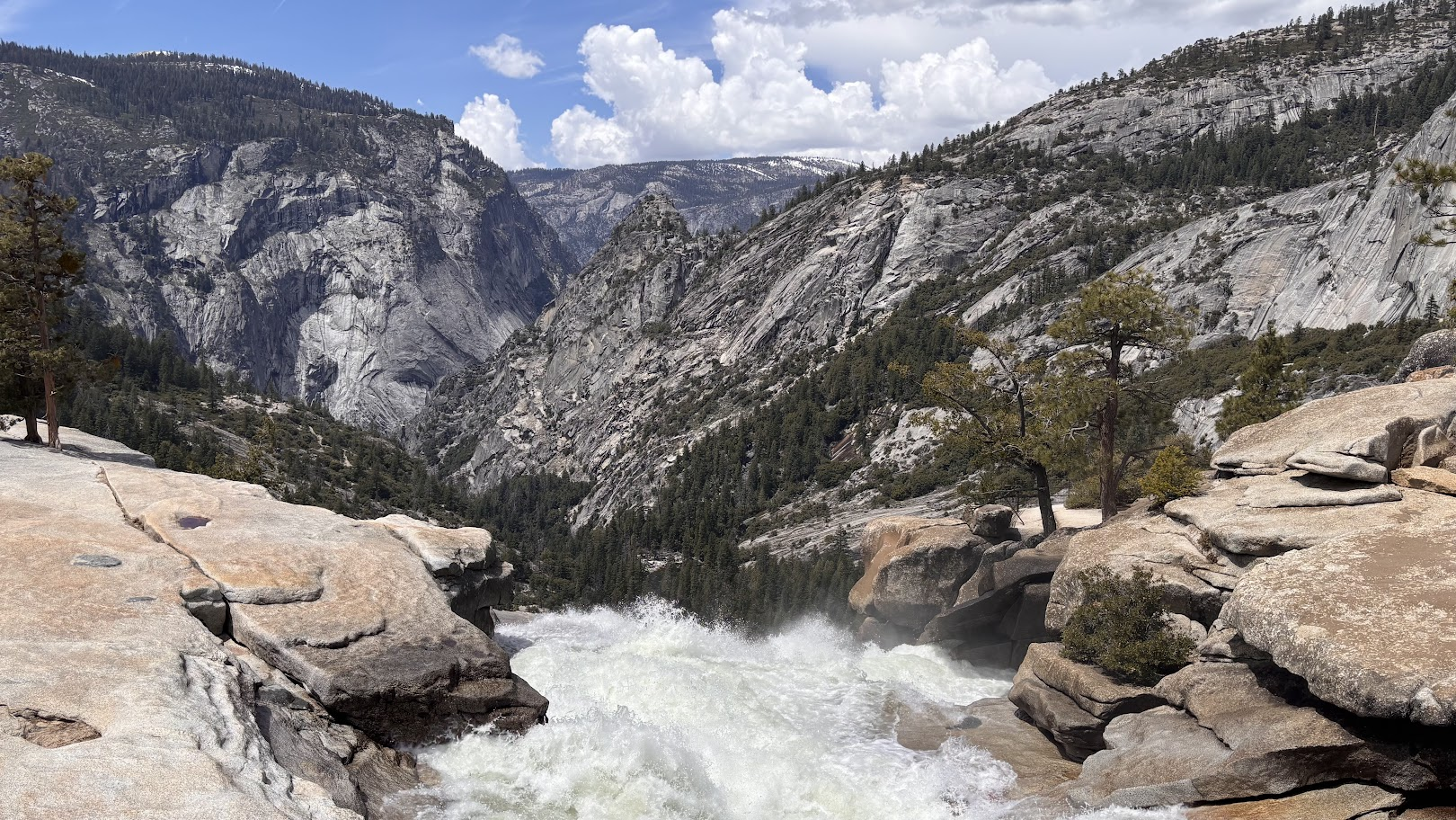 Nevada Fall viewed from the bridge