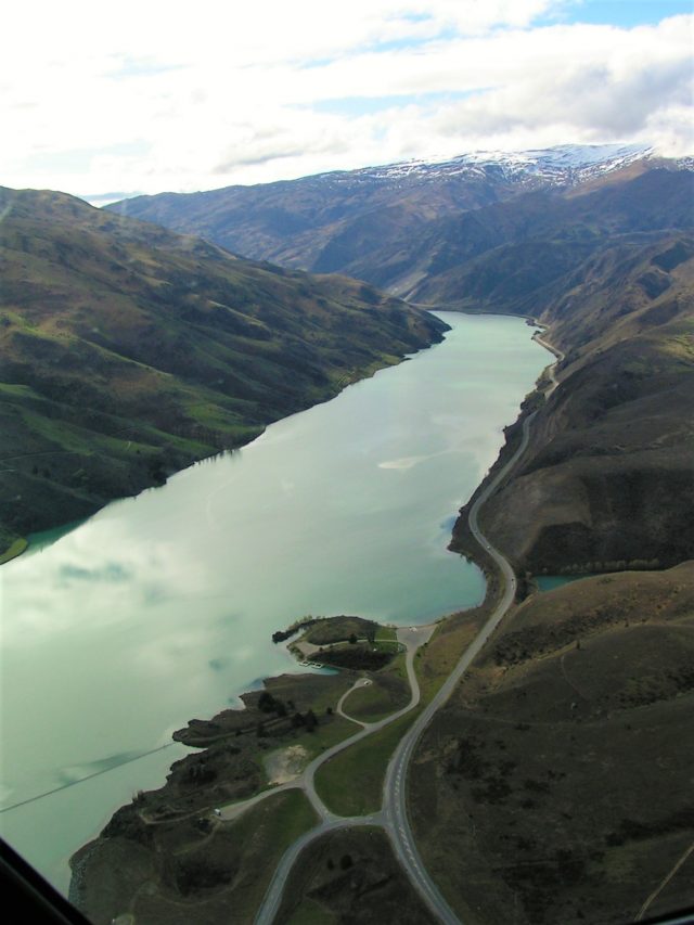 Cromwell Gorge - You can see the road the bus took.