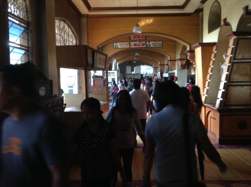 Walking inside the Simala Shrine